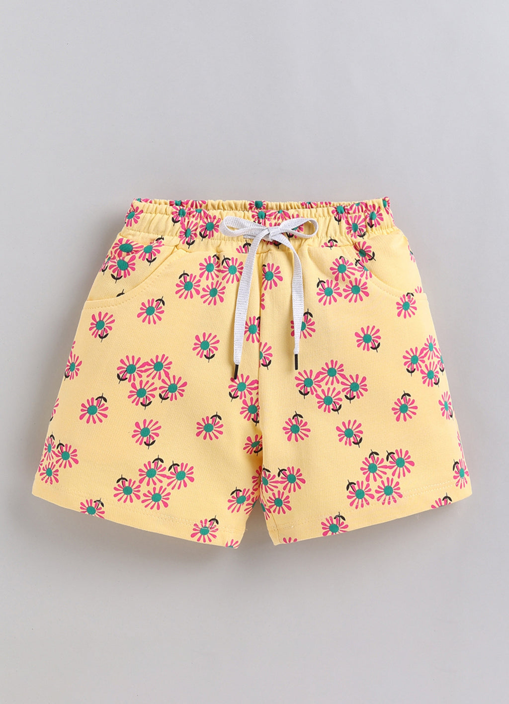Sunshine Daisy Field Drawstring Short
