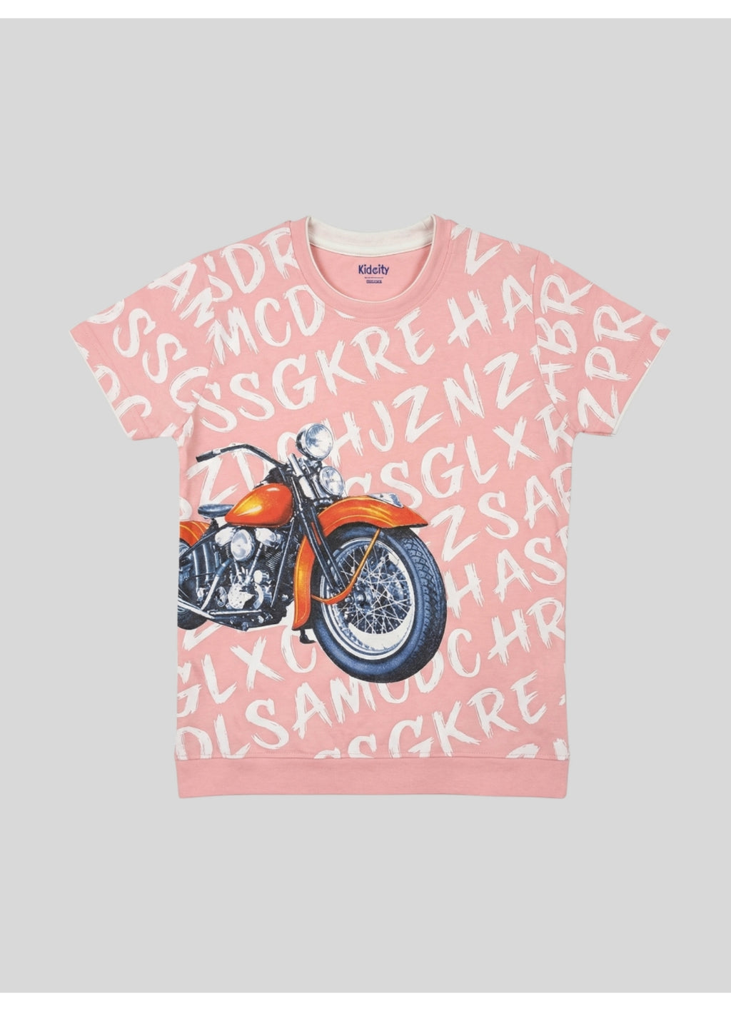 Motorcycle print Graphic T-Shirt