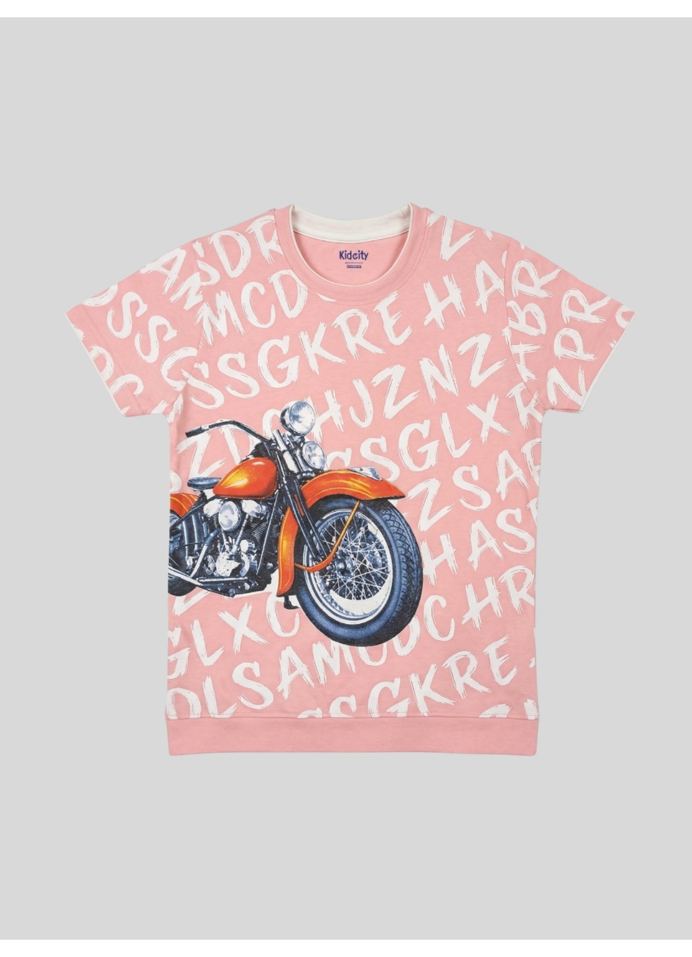 Motorcycle print Graphic T-Shirt