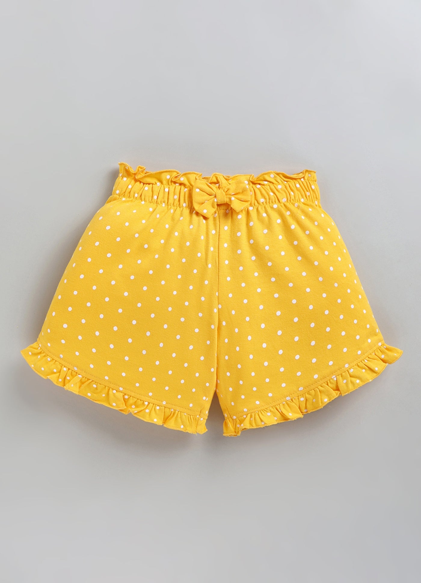 Polka Dot Ruffle Hem Short