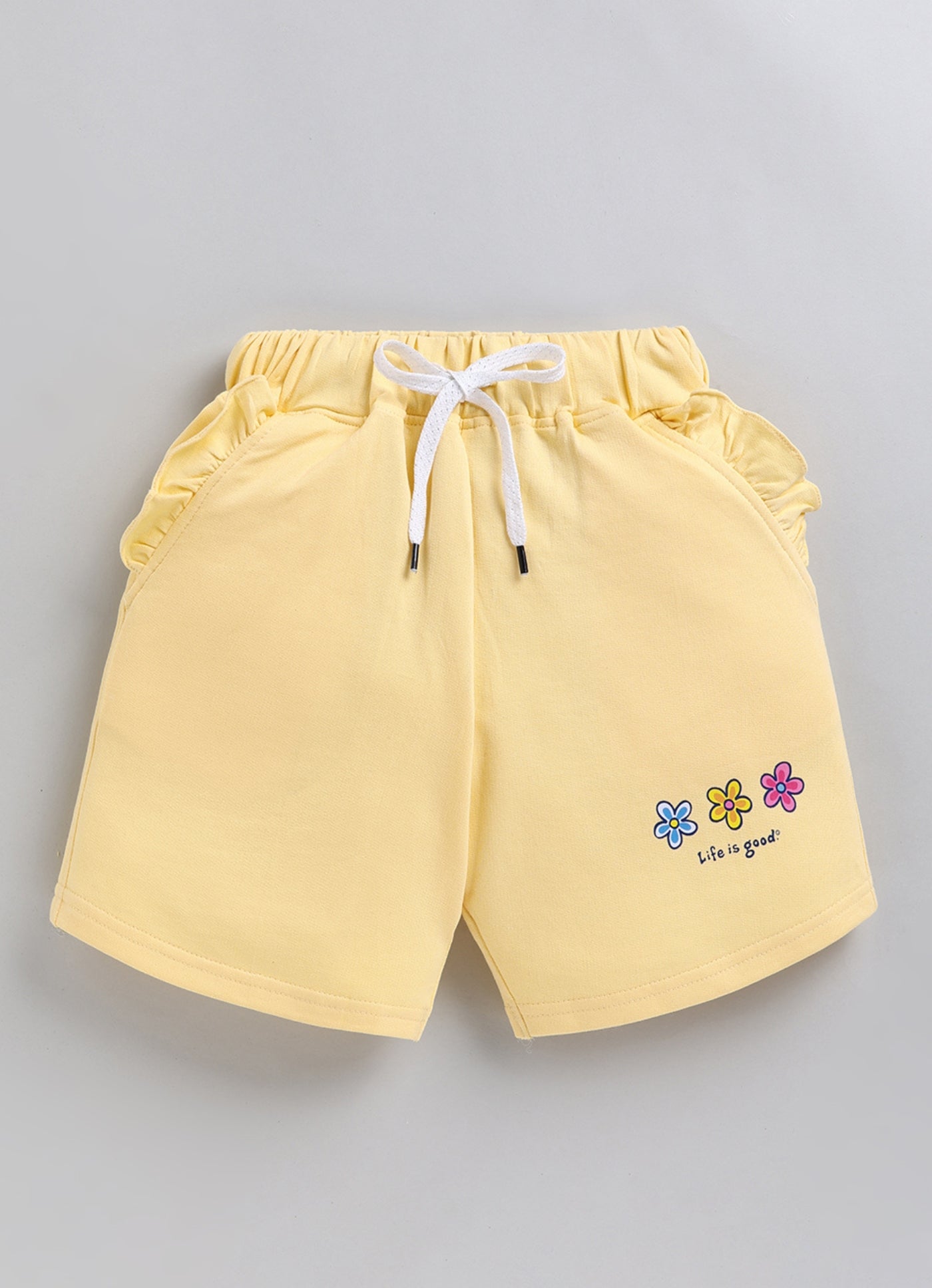 Sunshine Blossom Ruffle Pocket Short