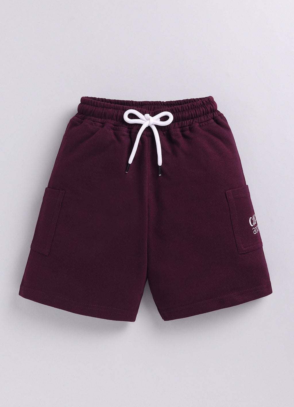 Cool Cargo Short with Typographic Detail