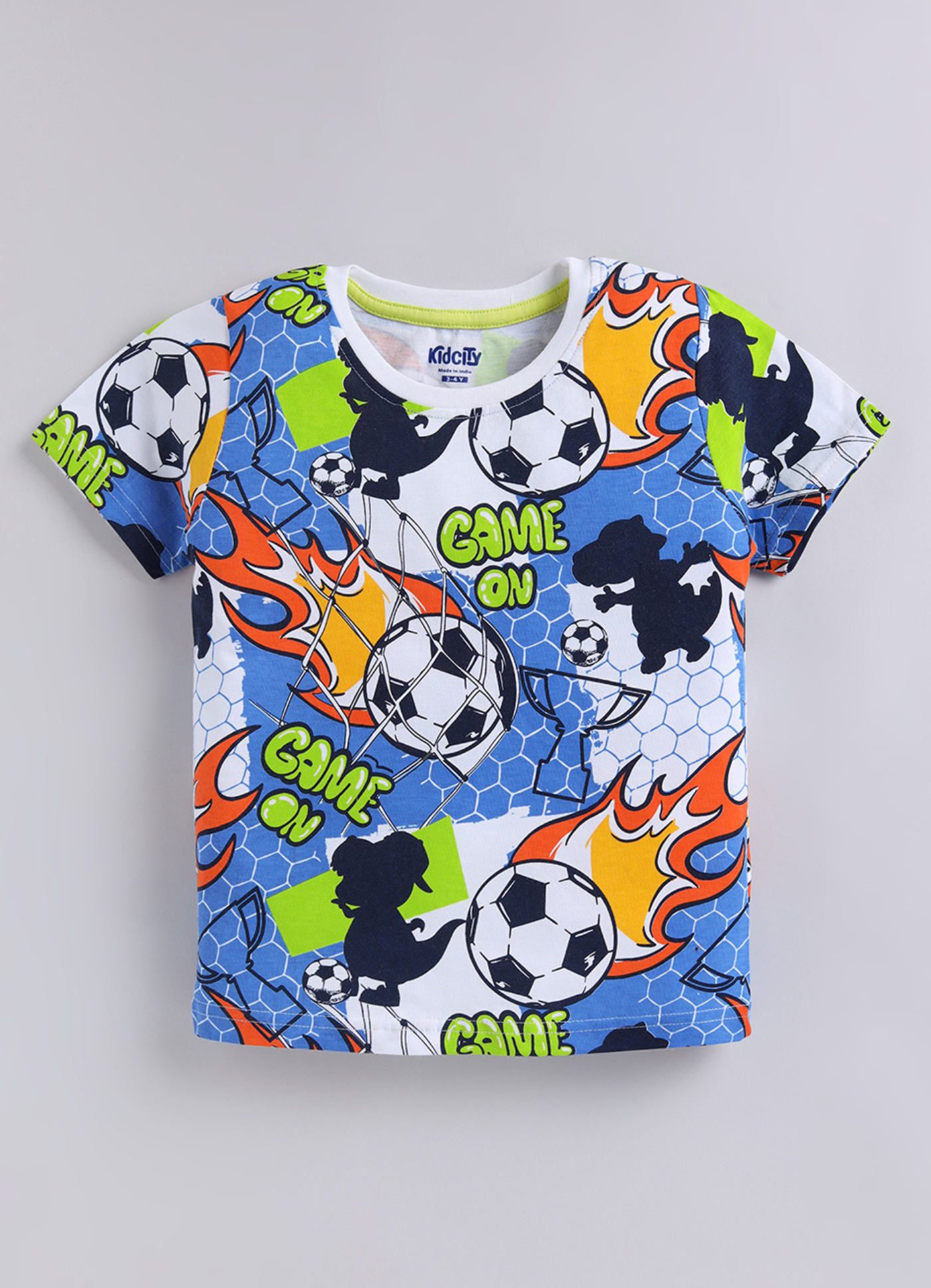 Kids All-Over Print Sports & Dinosaur Tee