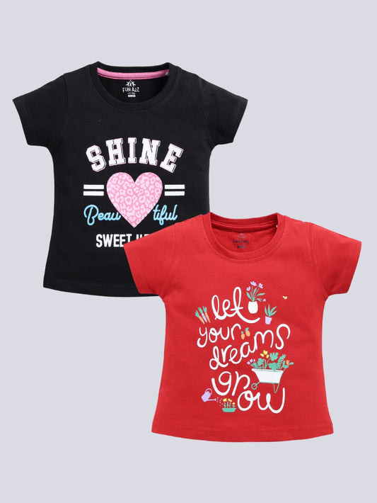 Shine & Dream Grow 2 Pc Printed Tops