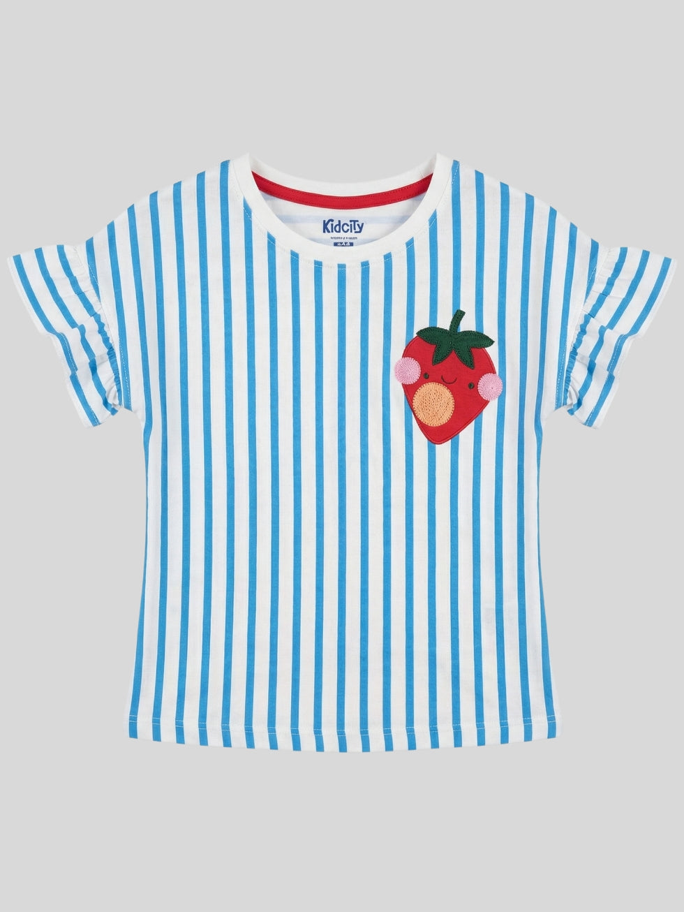 Nautical Stripe Strawberry Patch Top.