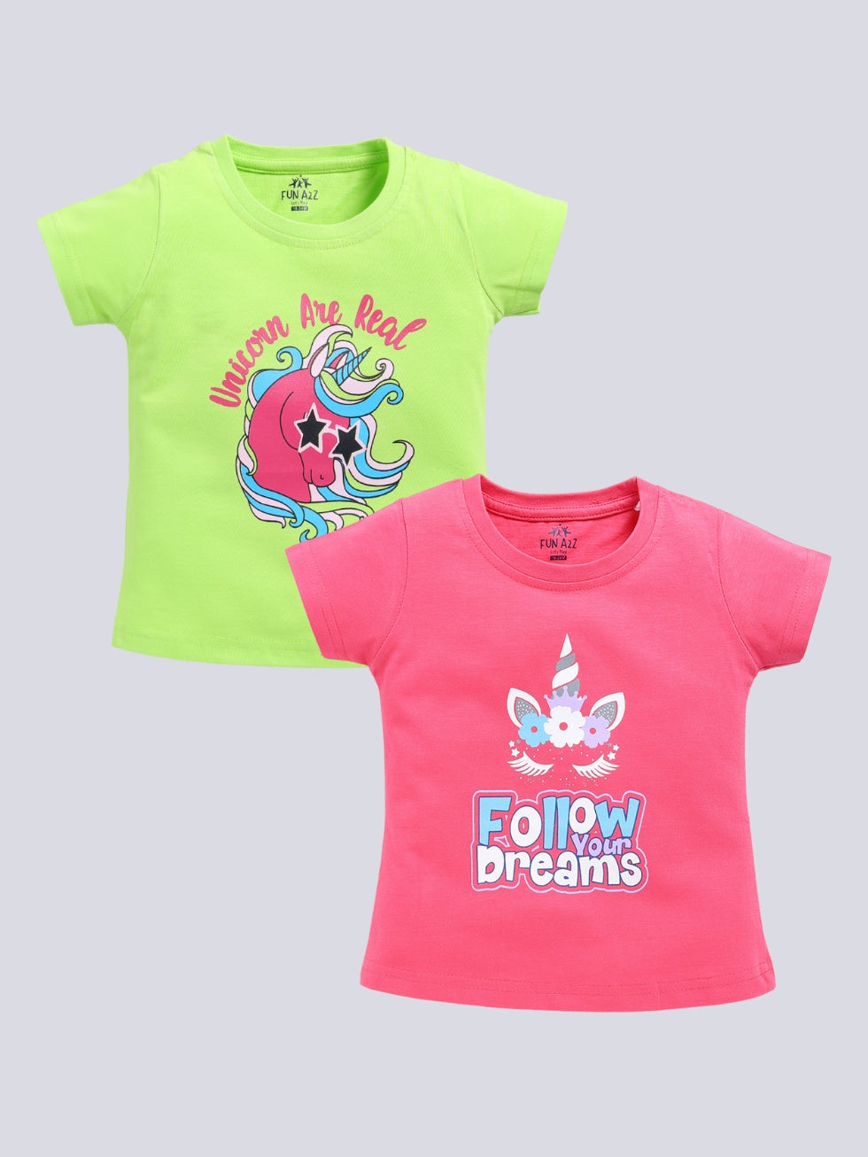Unicorn & Dream 2 Pc Printed Tops