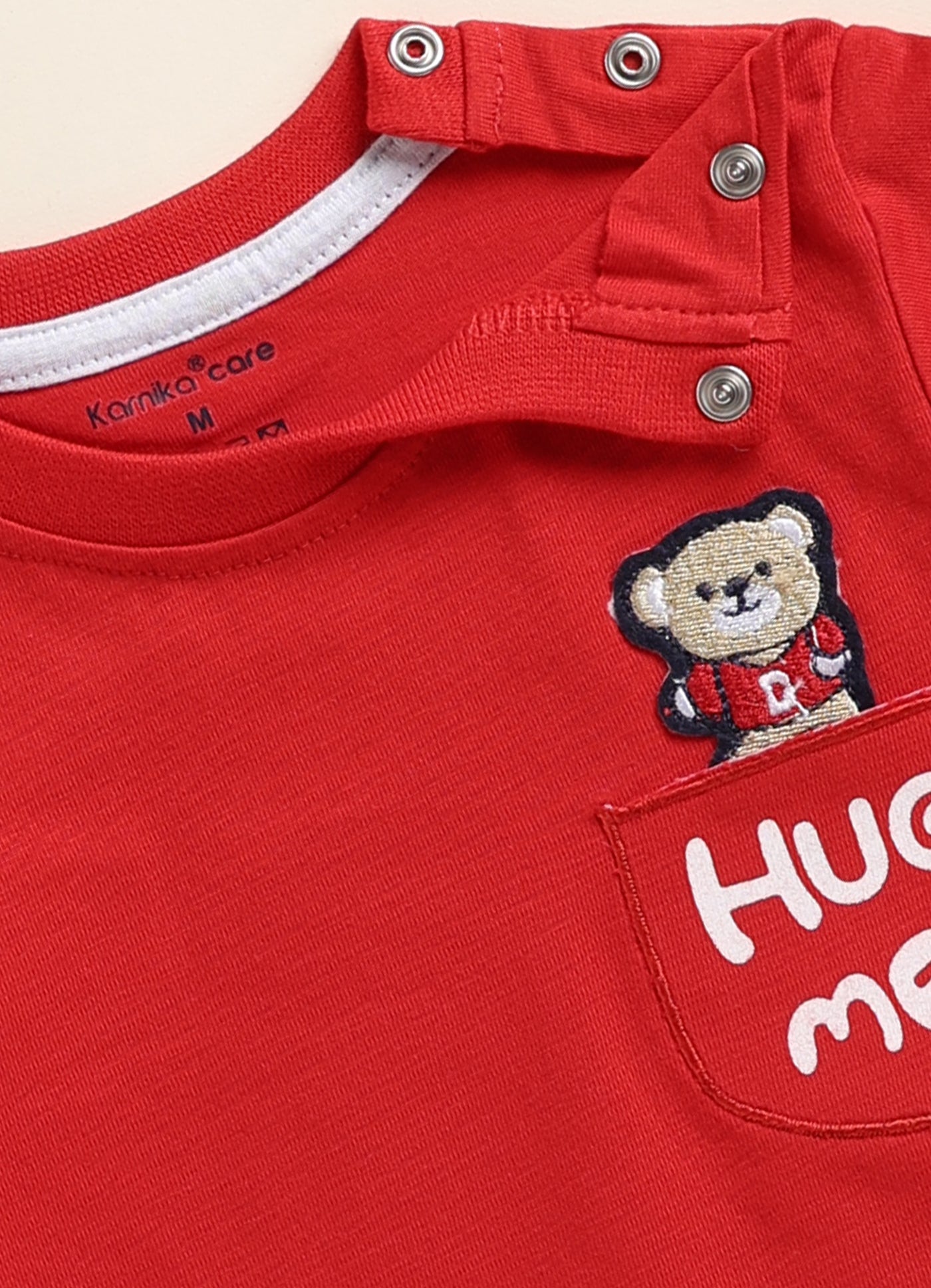 Bear Hug Me Text Knitted Suit Set