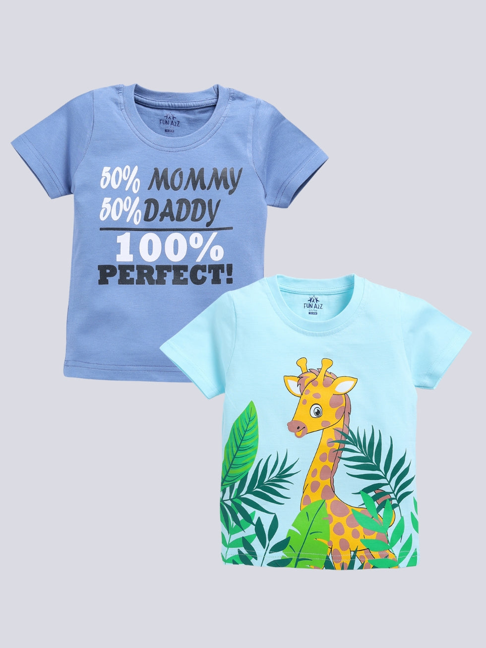 Boy's Basic Placement Print T-Shirt 2pc Combo Set