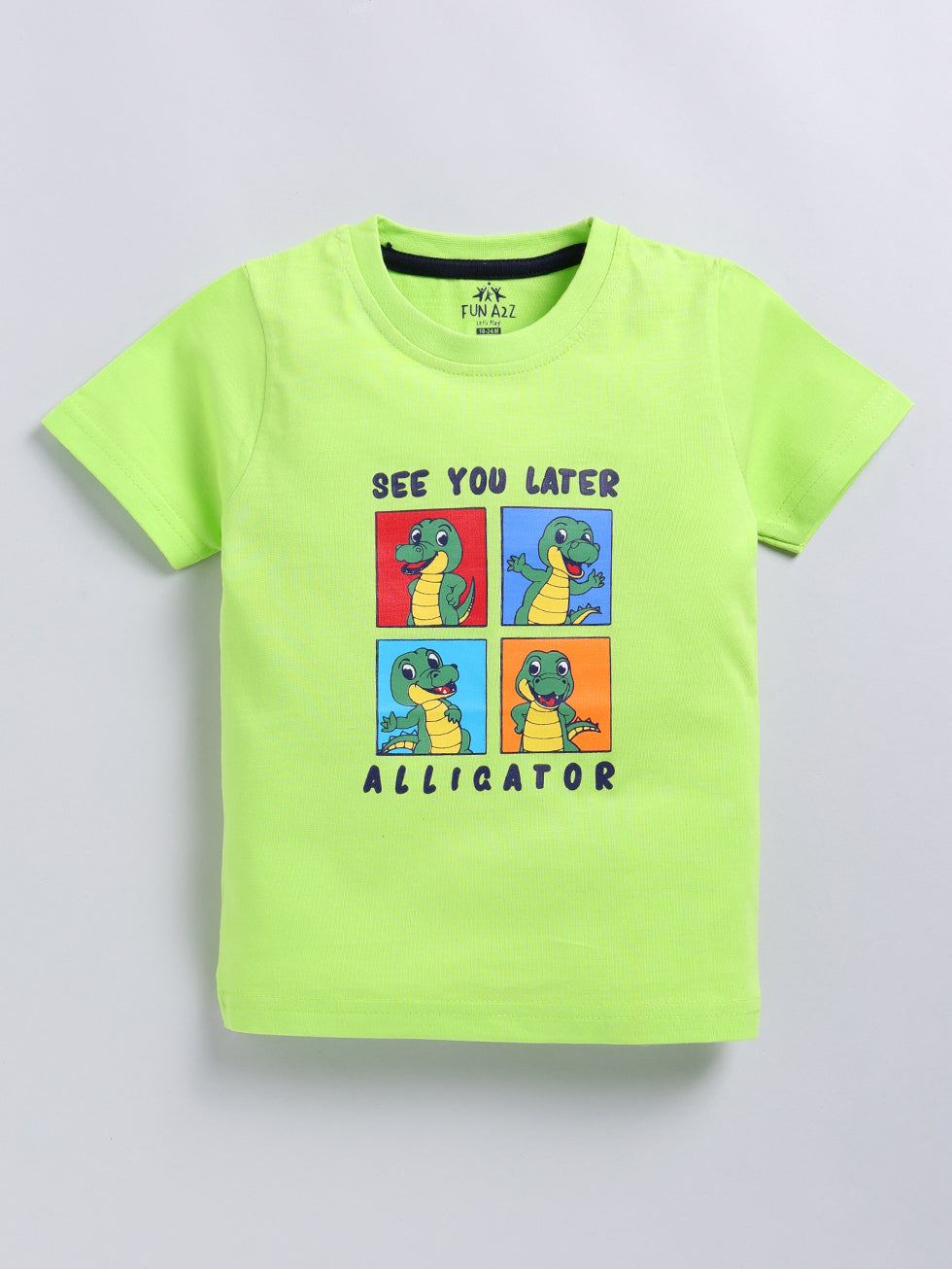 Kidcity Boy's Basic T-Shirt Combo Set (Pack of 2) | Cotton Sinker T-Shirts| Green deep, sky blueT-Shirts