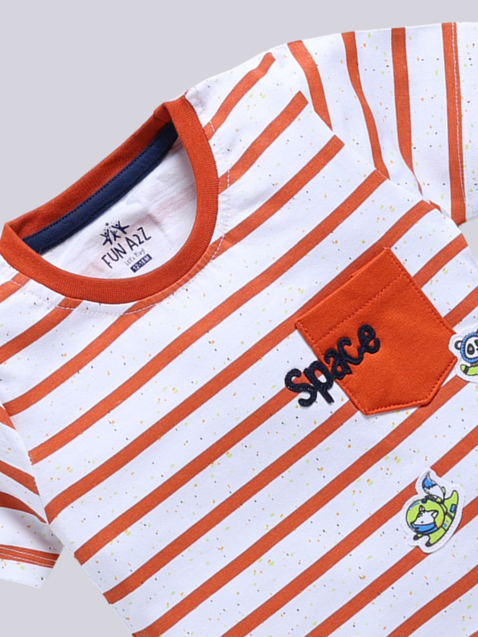 Boy's Fashion Striped T-Shirt Combo Set (Pack of 2)