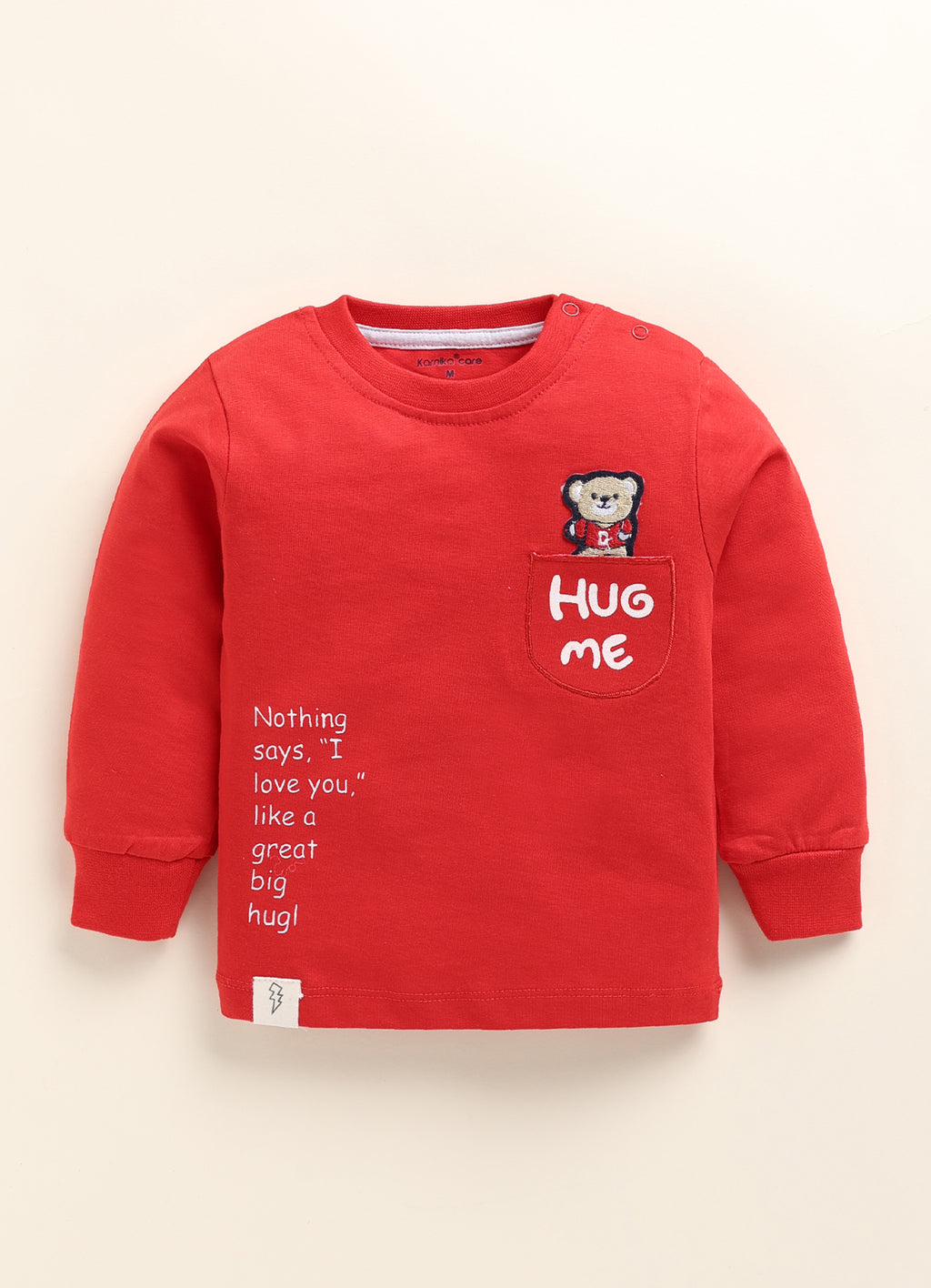 Bear Hug Me Text Knitted Suit Set