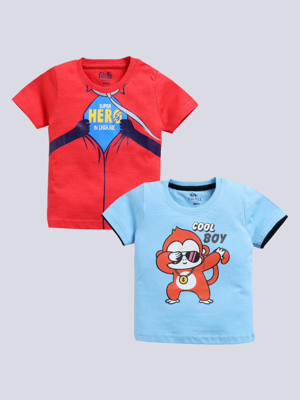 Boy's Basic T-Shirt 2pc Combo Set