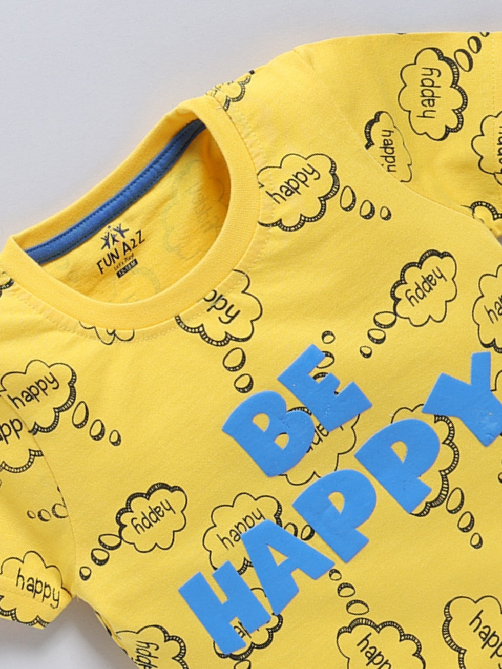 Boy's Fashion All Over Print T-Shirt Combo Set (Pack of 2)