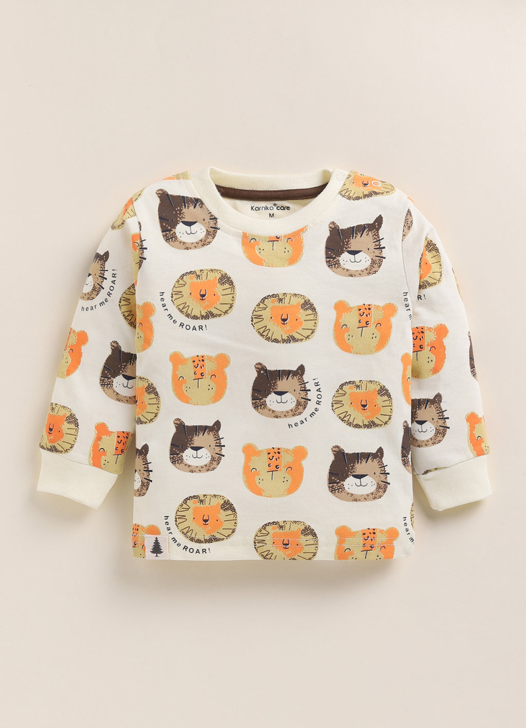 Tiny Bear Print Knitted Suit Set