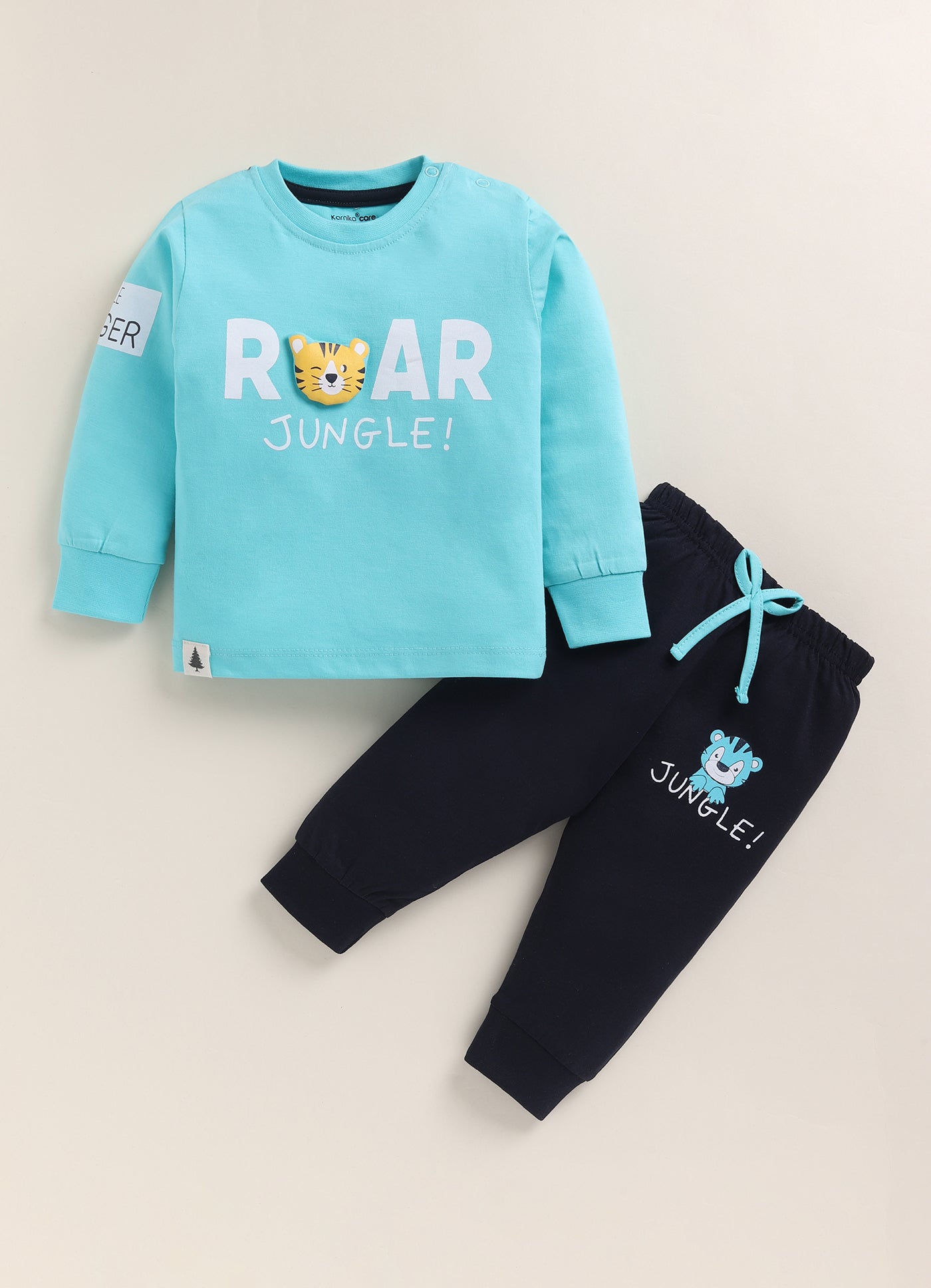 Roar Jungle Print Knitted Suit Set