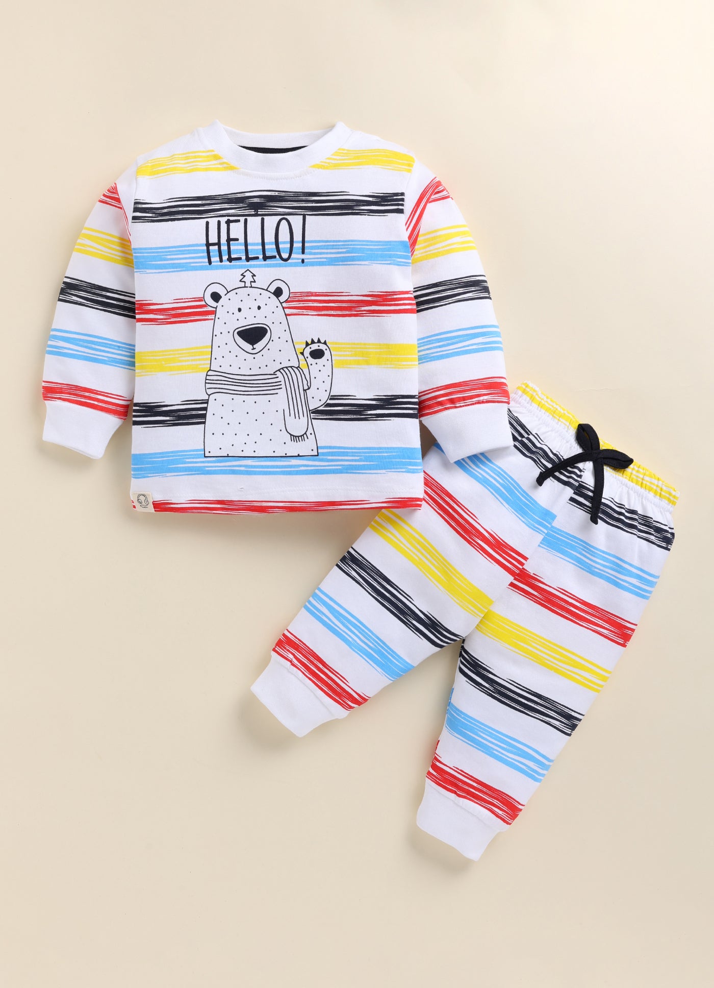 Cool Strips Knitted Suit Set