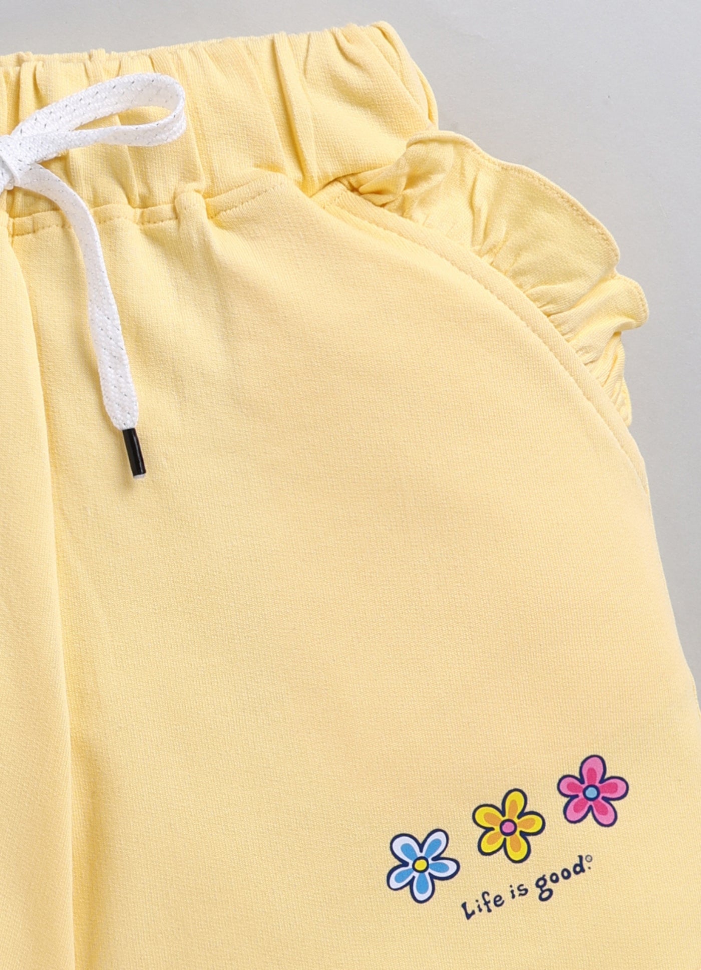 Sunshine Blossom Ruffle Pocket Short