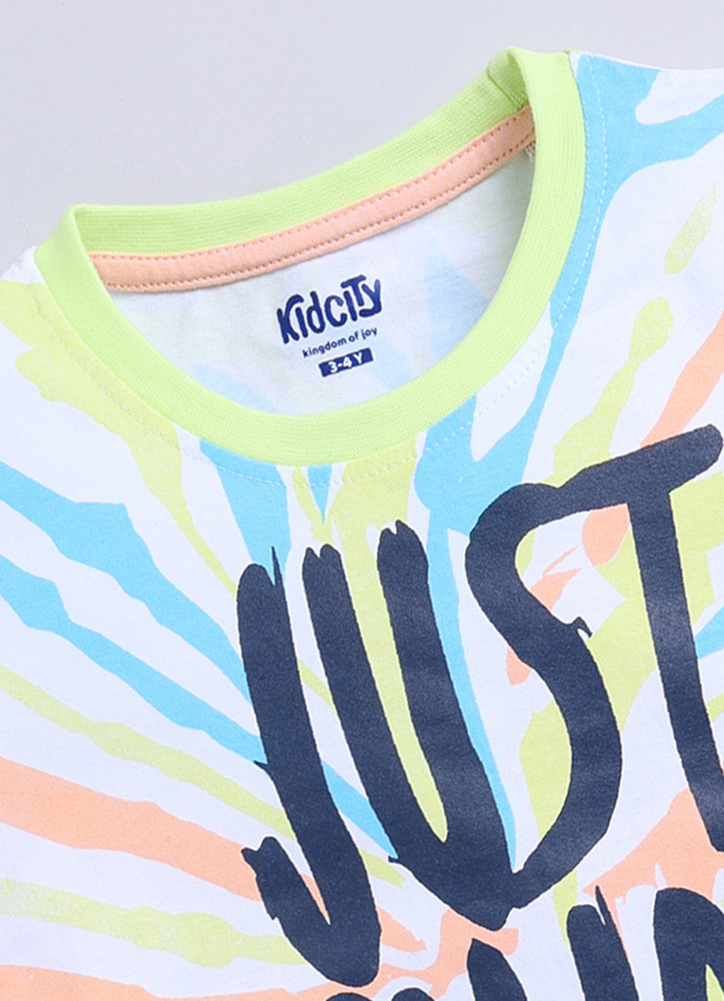 "Just Enjoy" Tie-Dye Graphic T-Shirt