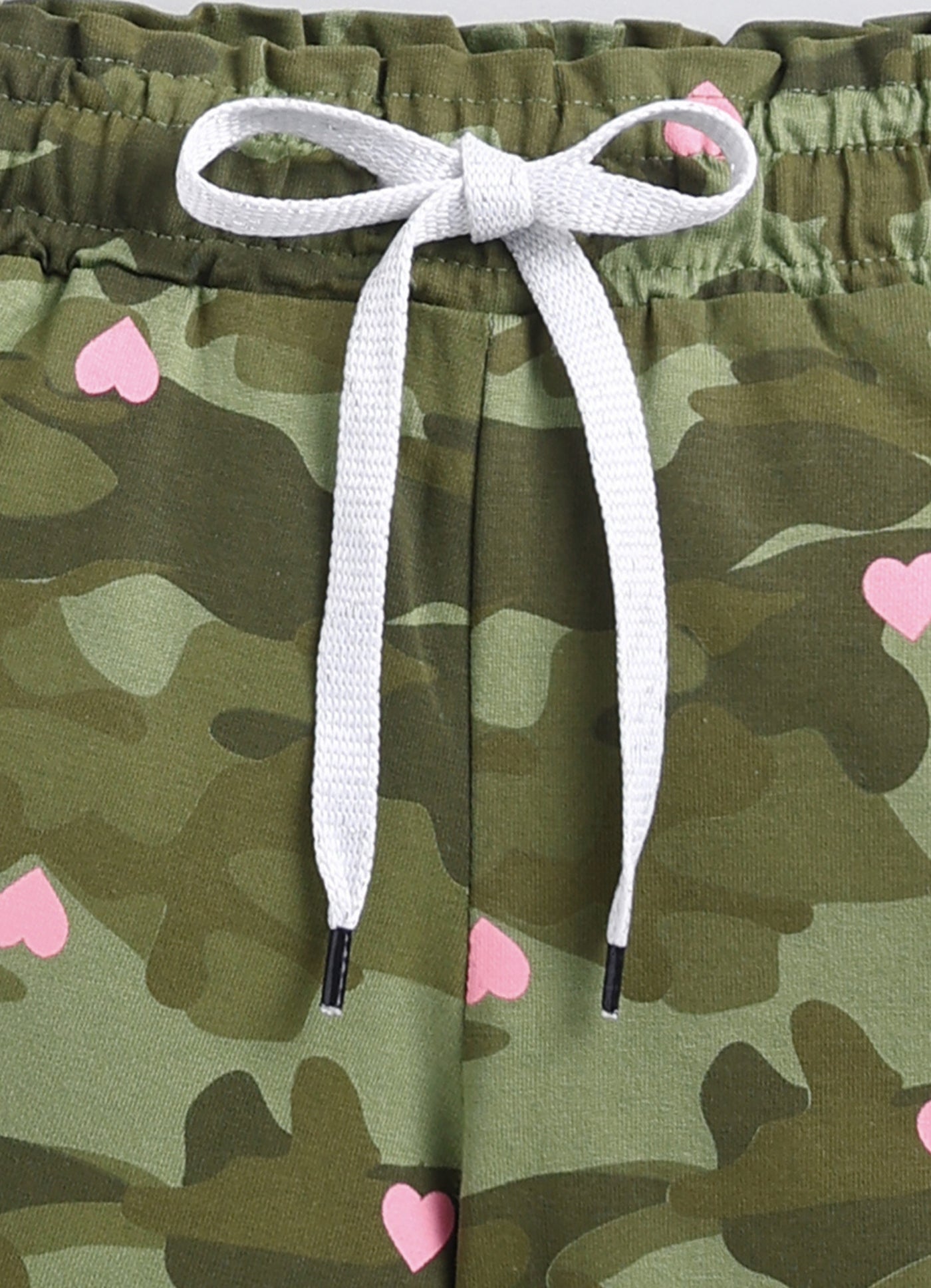 Camouflage Pink Heart Print Short