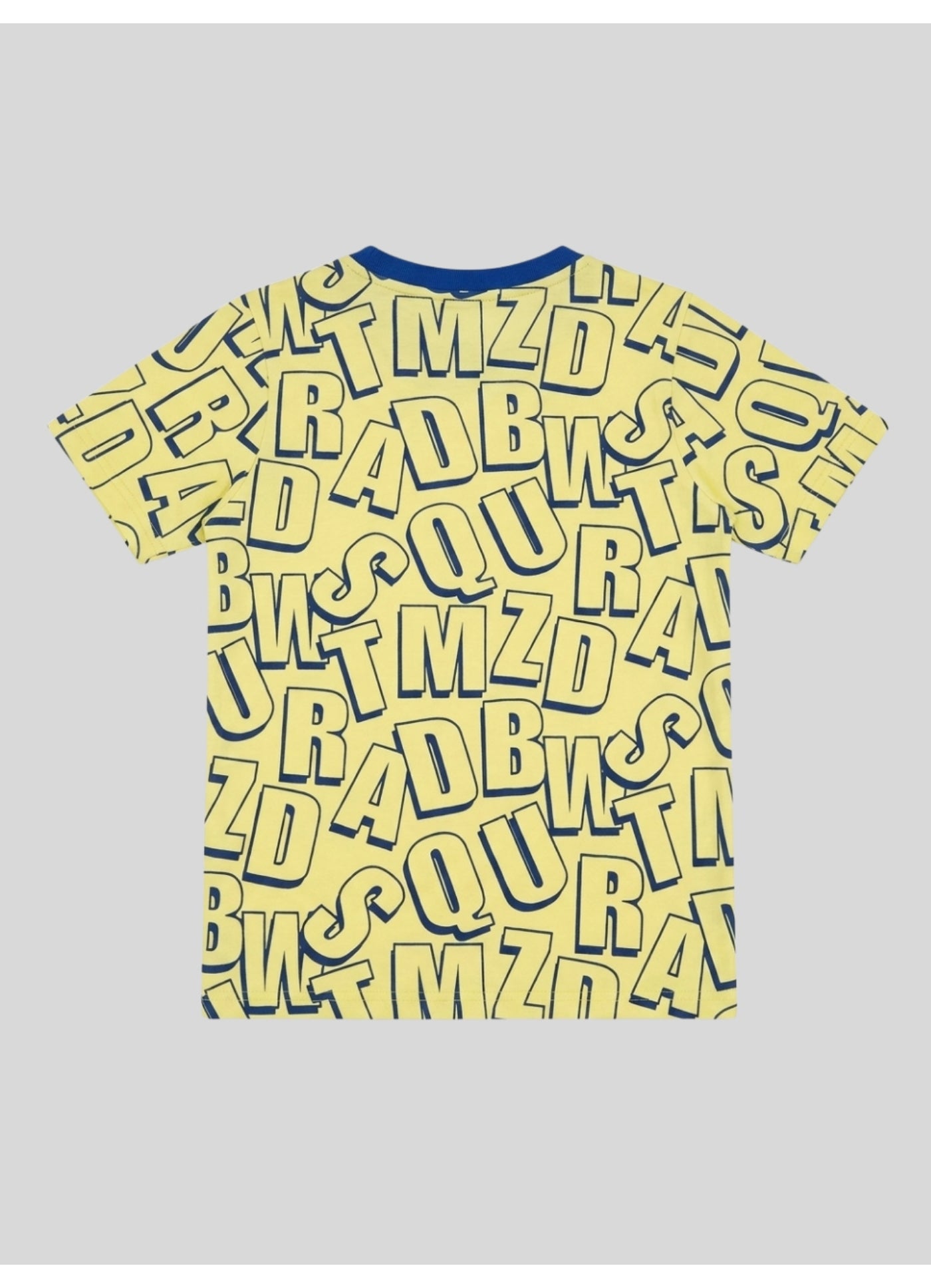 All-Over Alphabet Print Polo T-Shirt.