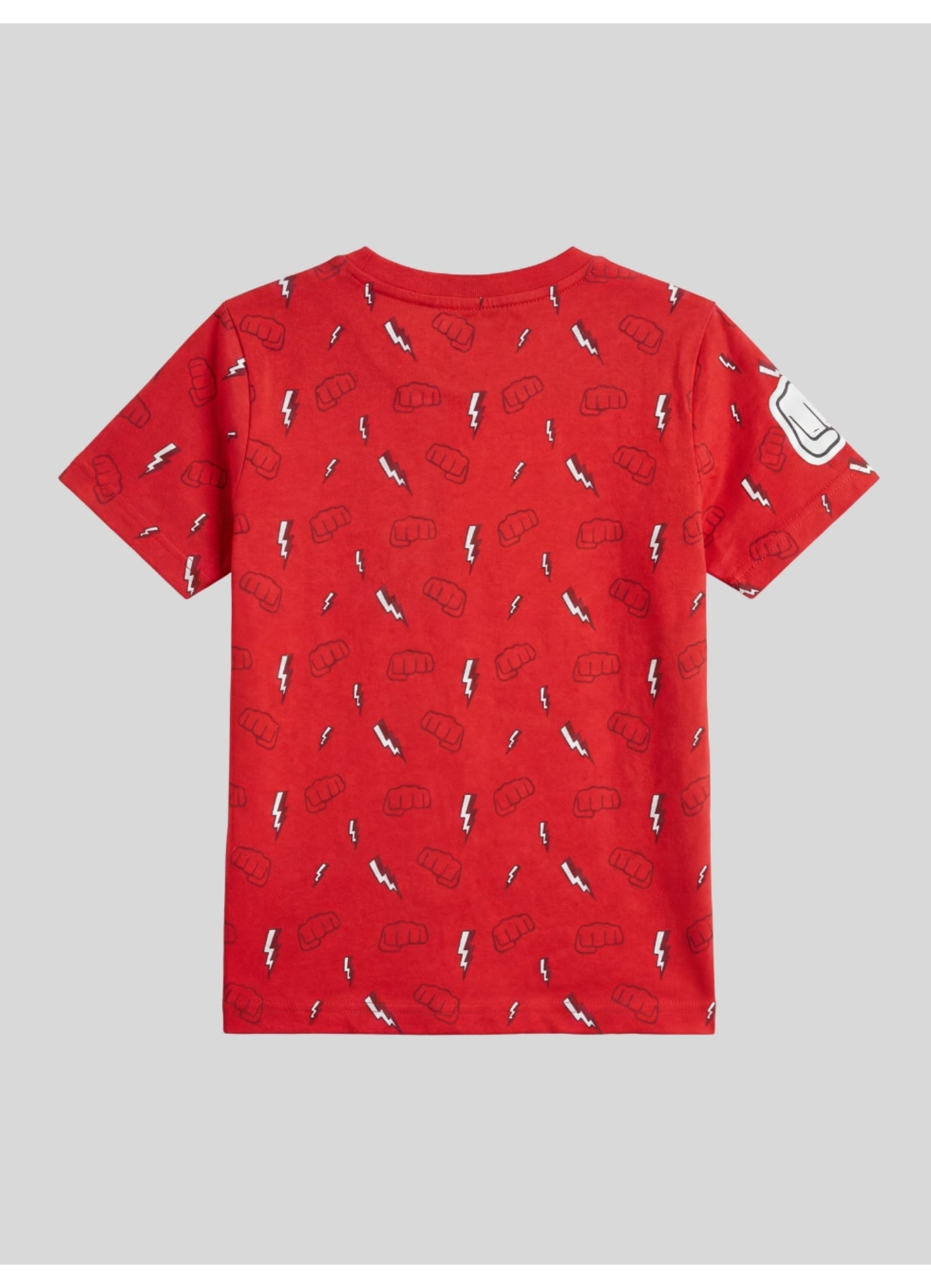 I DON'T CARE Lightning Bolt Print T-Shirt.