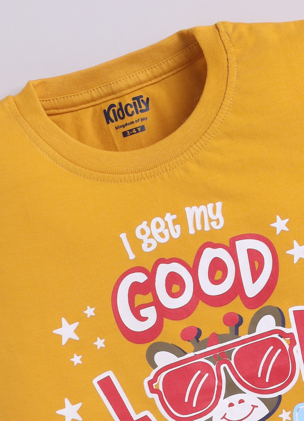 "I Get My Good Looks From Daddy" Graphic Print T-Shirts