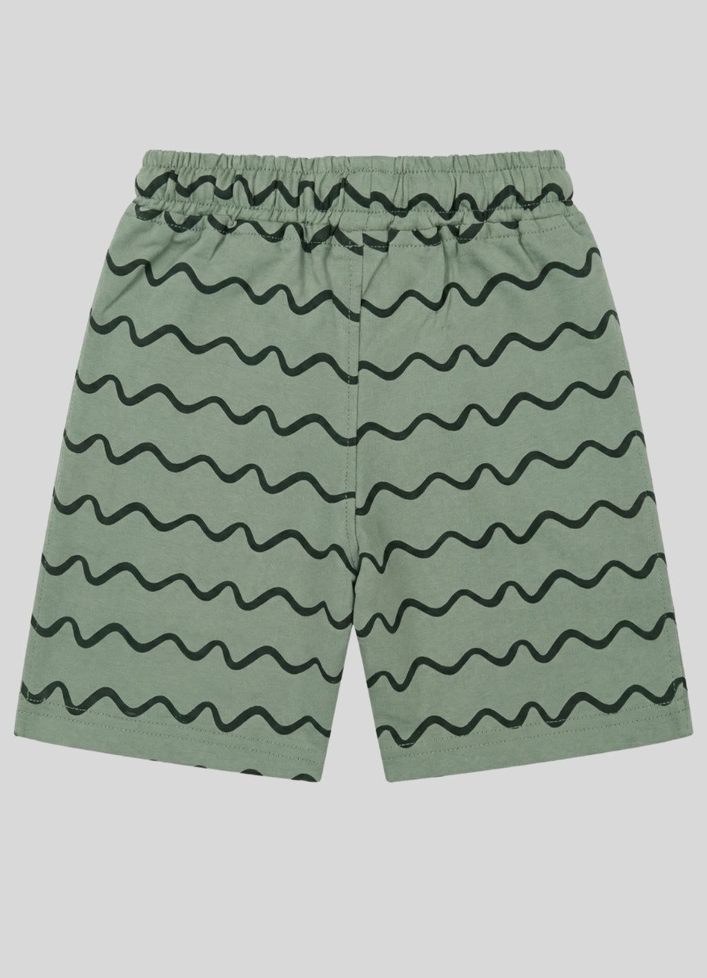 Sage Wavy Stripe Shorts
