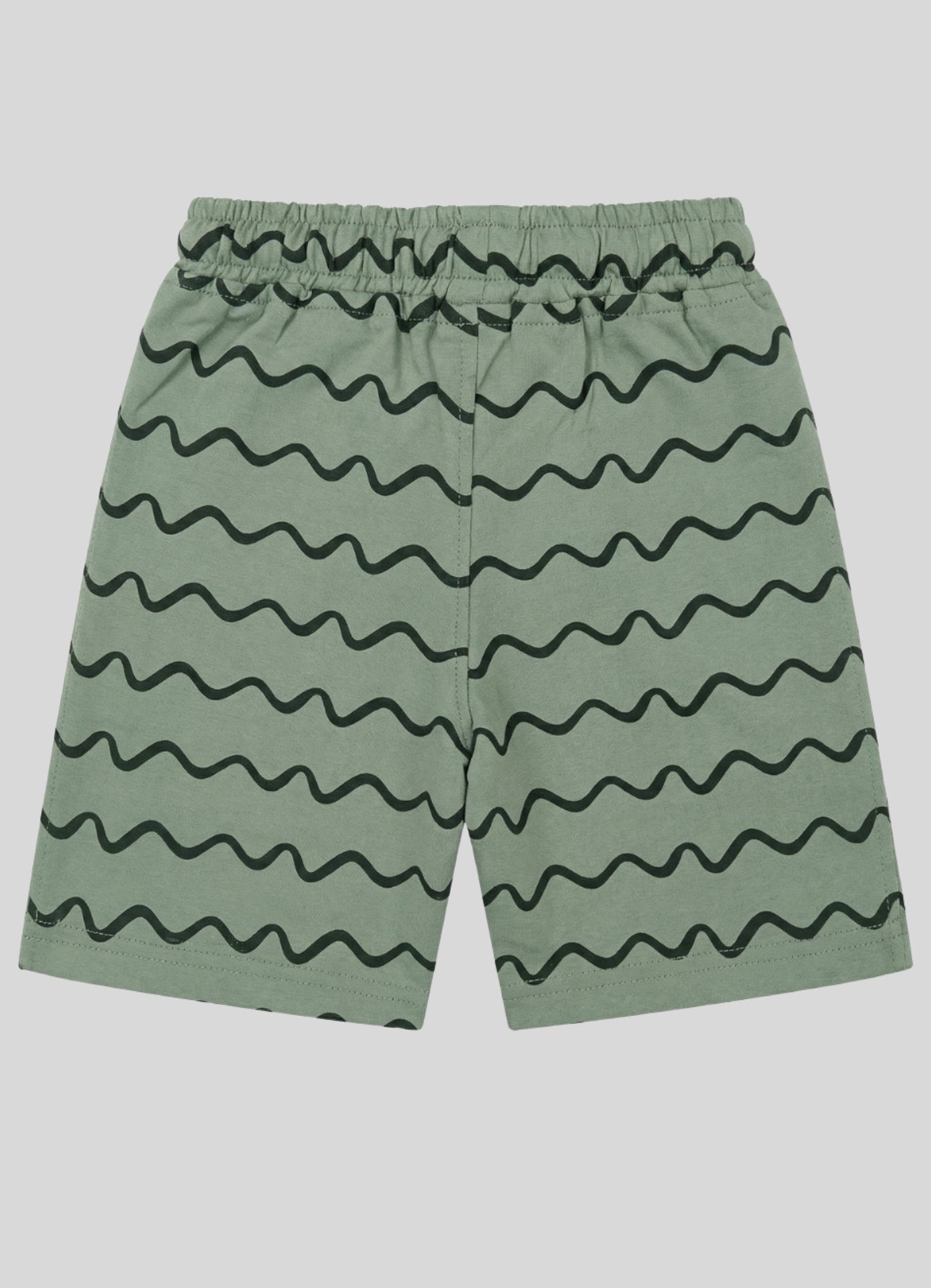 Sage Wavy Stripe Shorts
