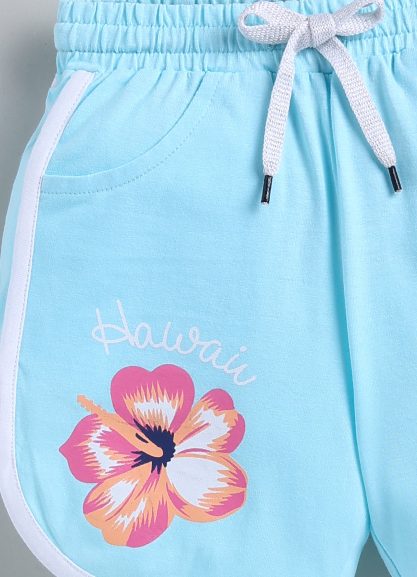 Tropical Hibiscus Hawaii Dolphin Short