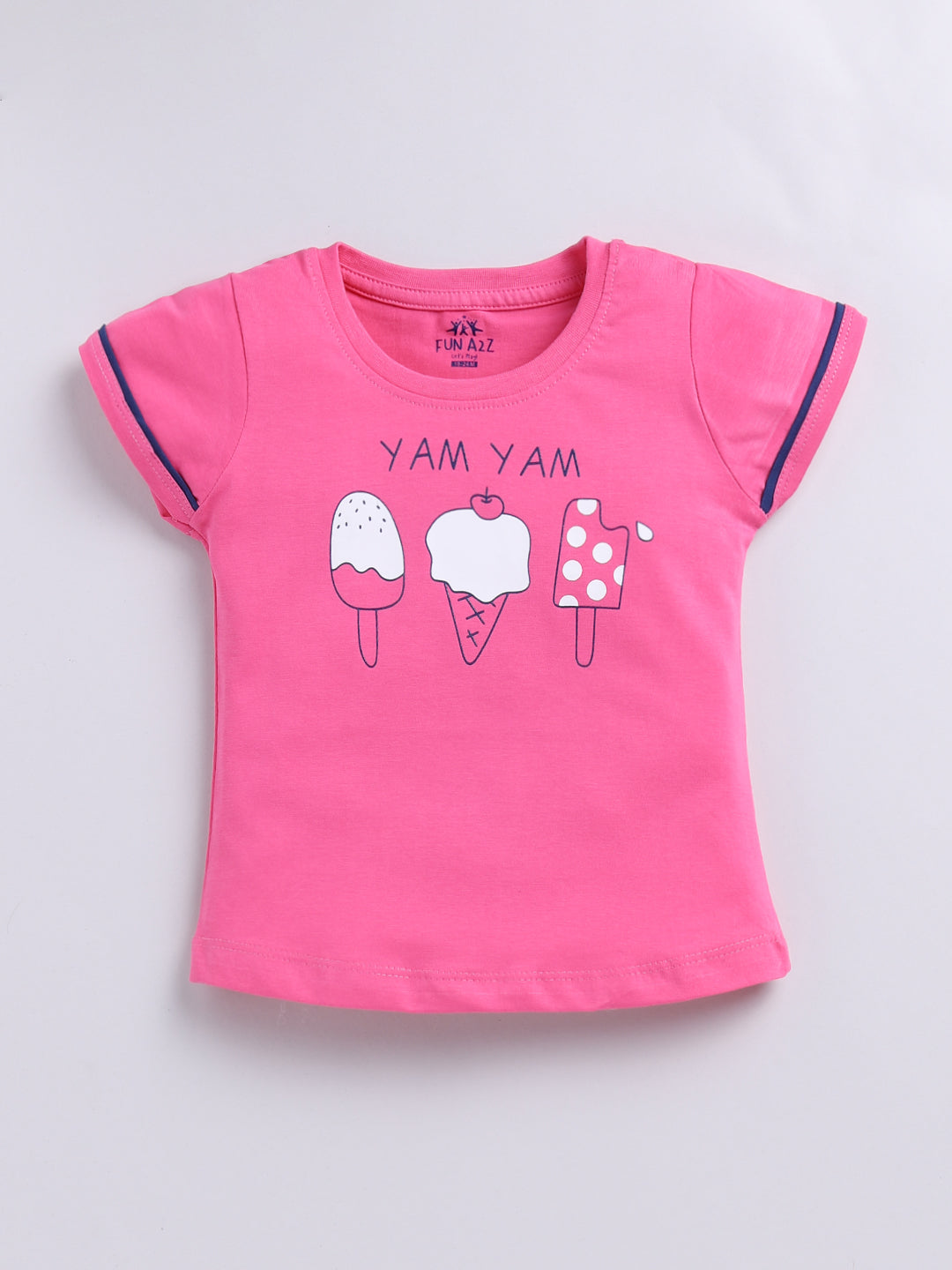 Girls Placement Printed Basic 2pc Combo Set Top