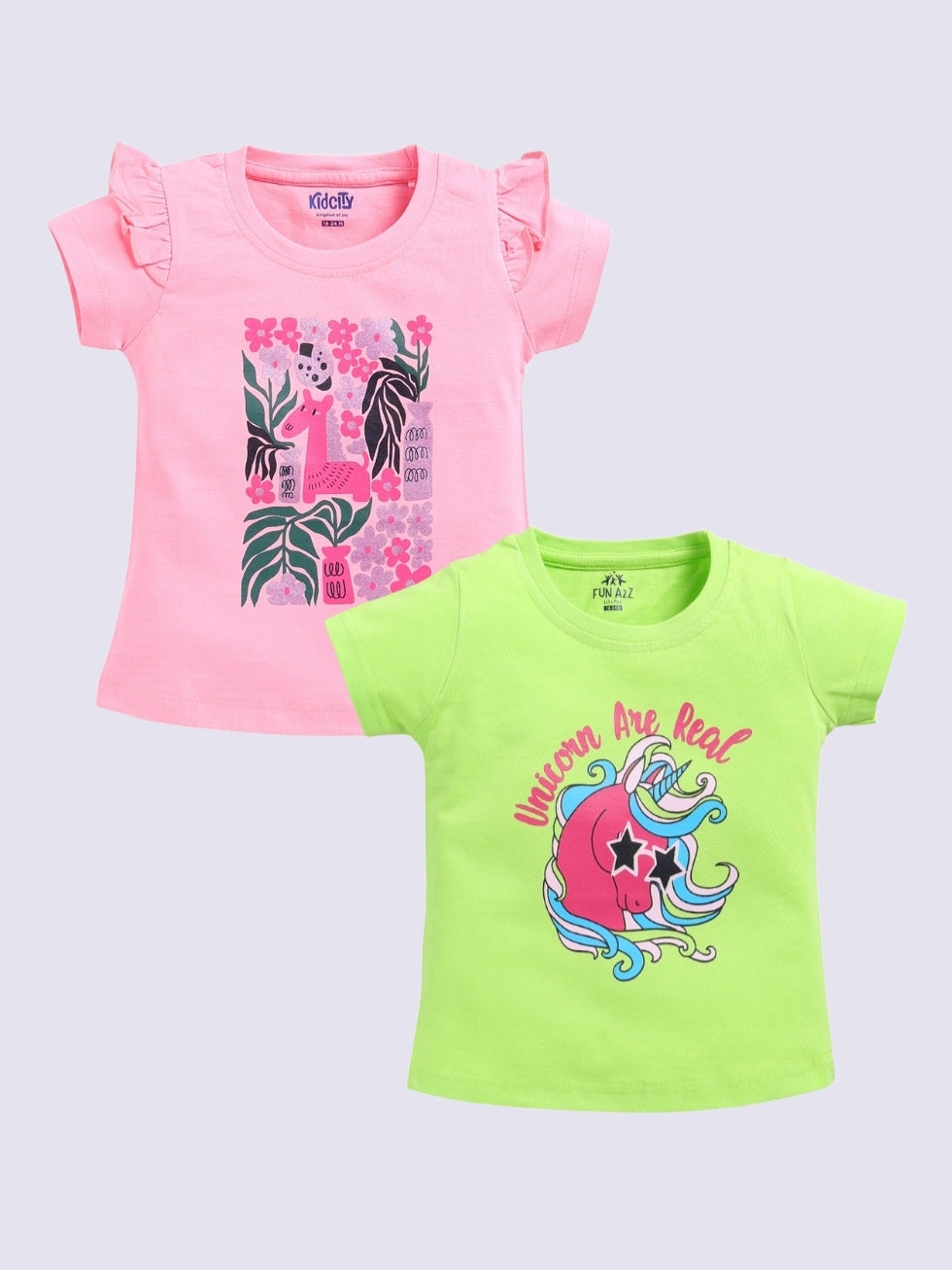 Girls Horse printed Combo Set 2pc Top