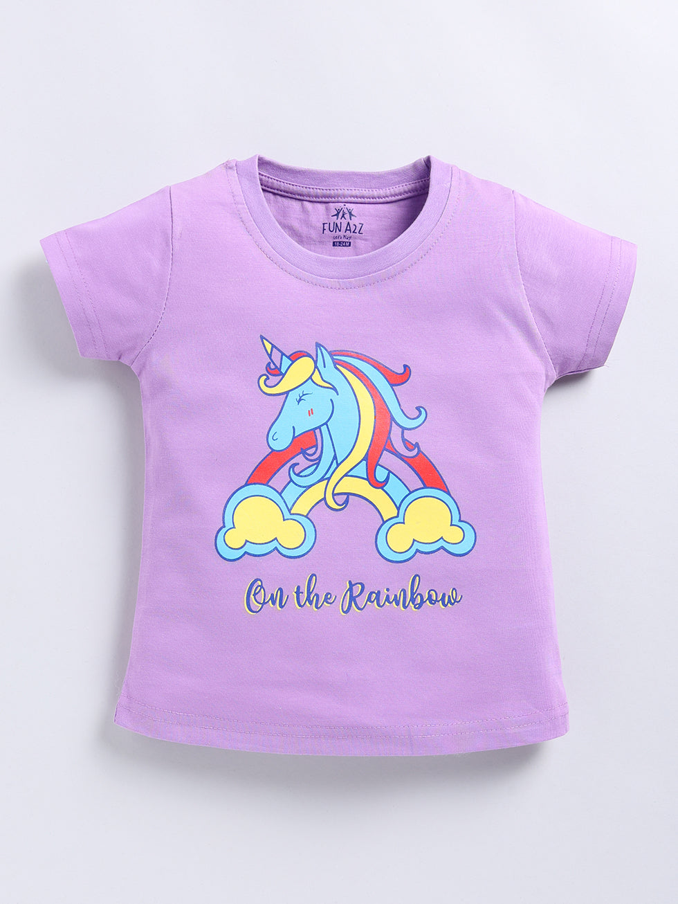 Girls Basic Placement Print 2pc Combo Set Top