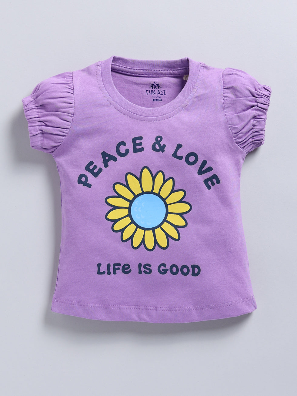 Girls Flower Print Combo Set 2 pc Tops