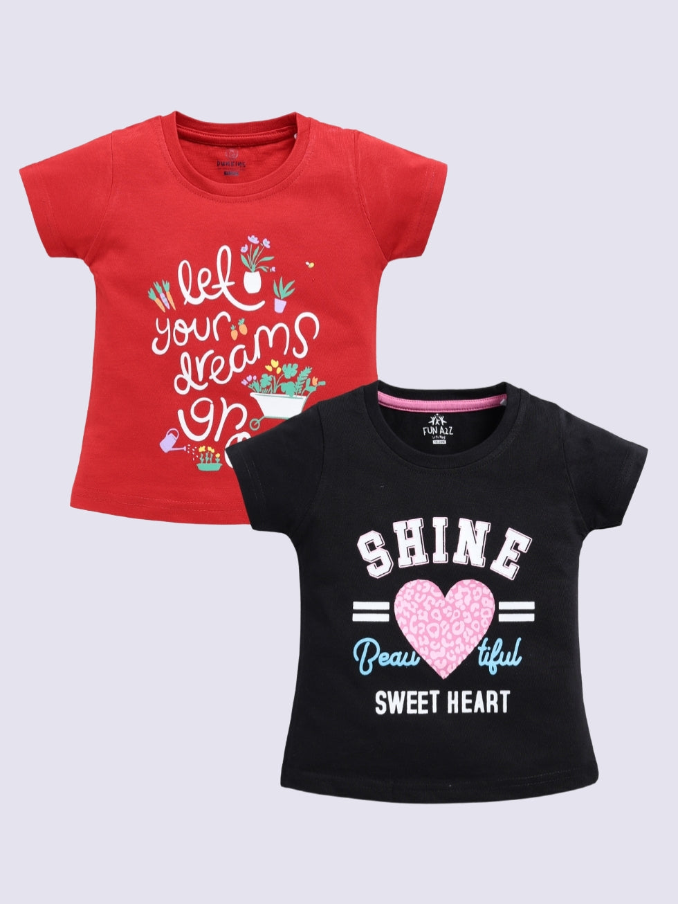 Girls Basic Top 2pc Combo Set