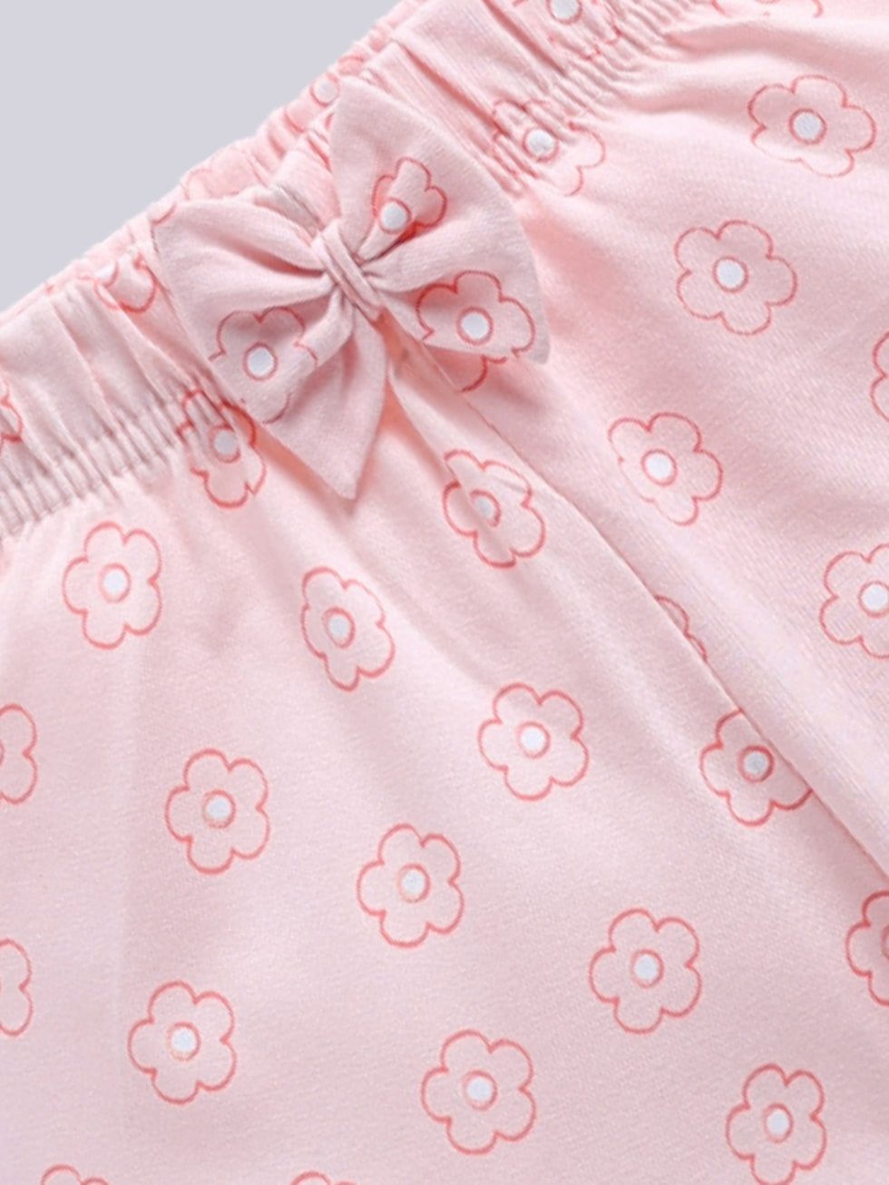 Pink Floral Print & Blue Butterfly 'Fly High' Design 2 Pc Shorts