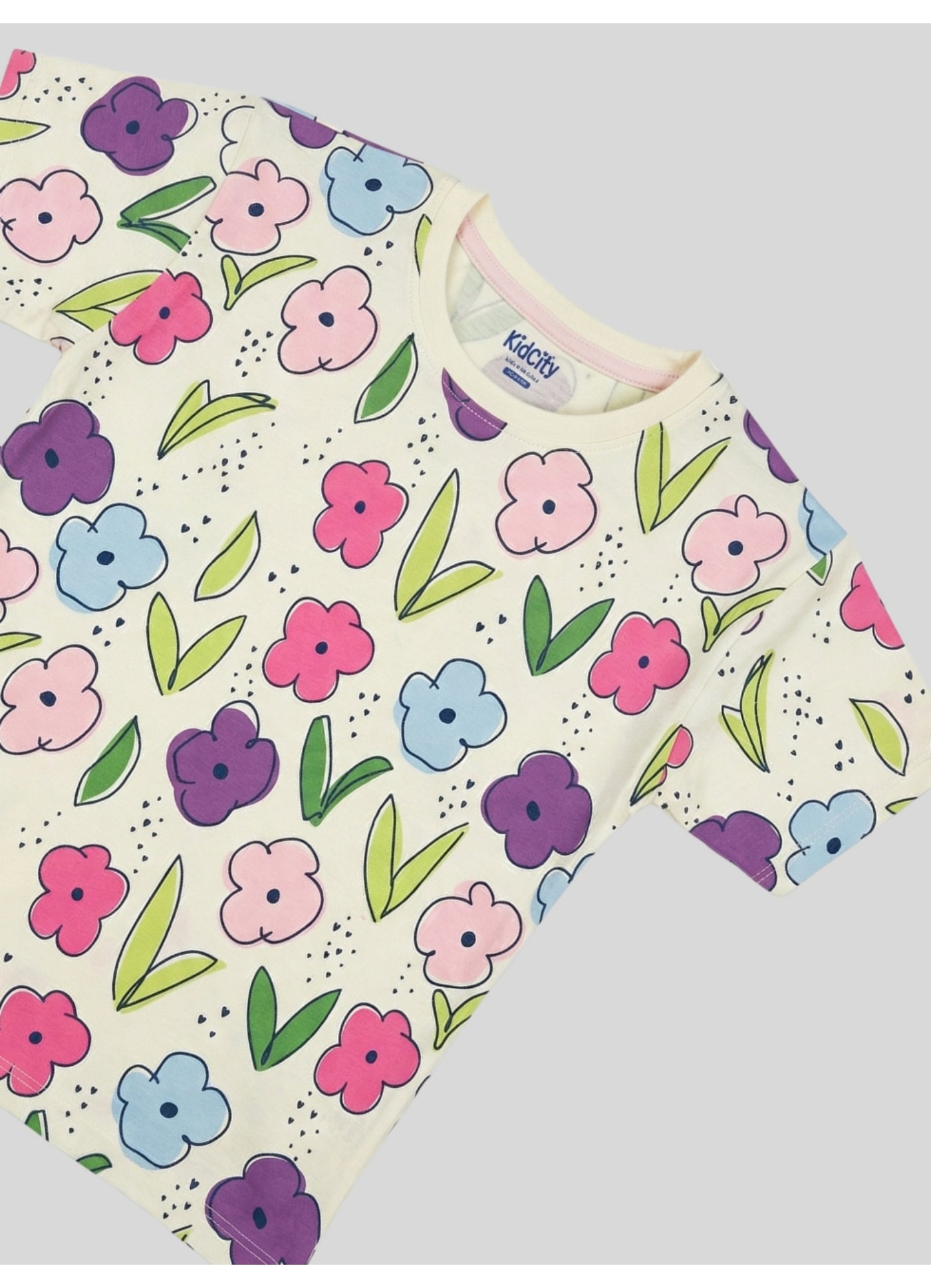 Butterfly and flower Graphic print Top.