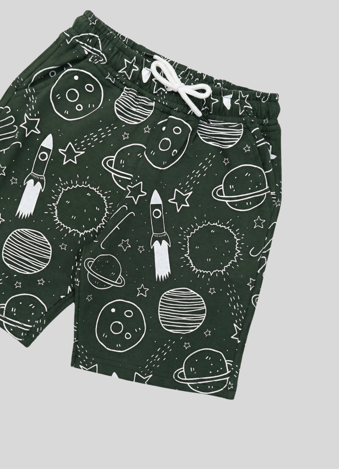 Dark Space-Print Shorts