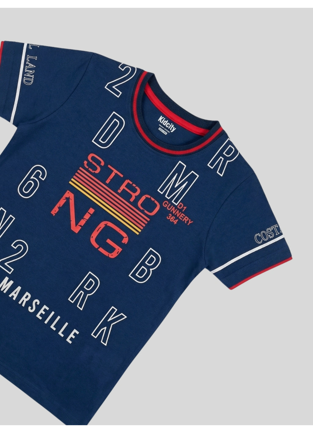 STRONG MARSEILLE Typographic T-Shirt.