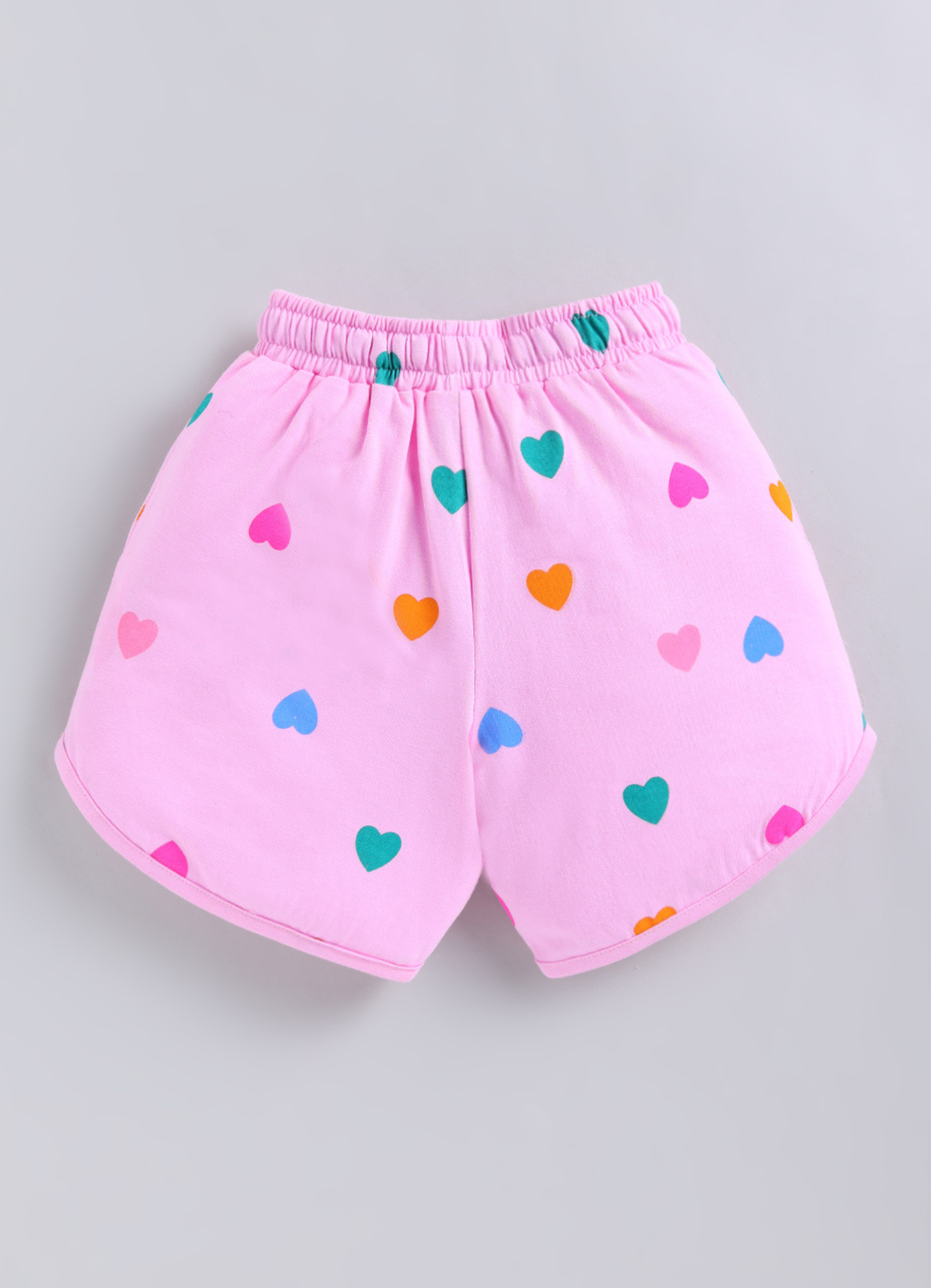 "Good Vibes Only" Confetti Heart Shorts