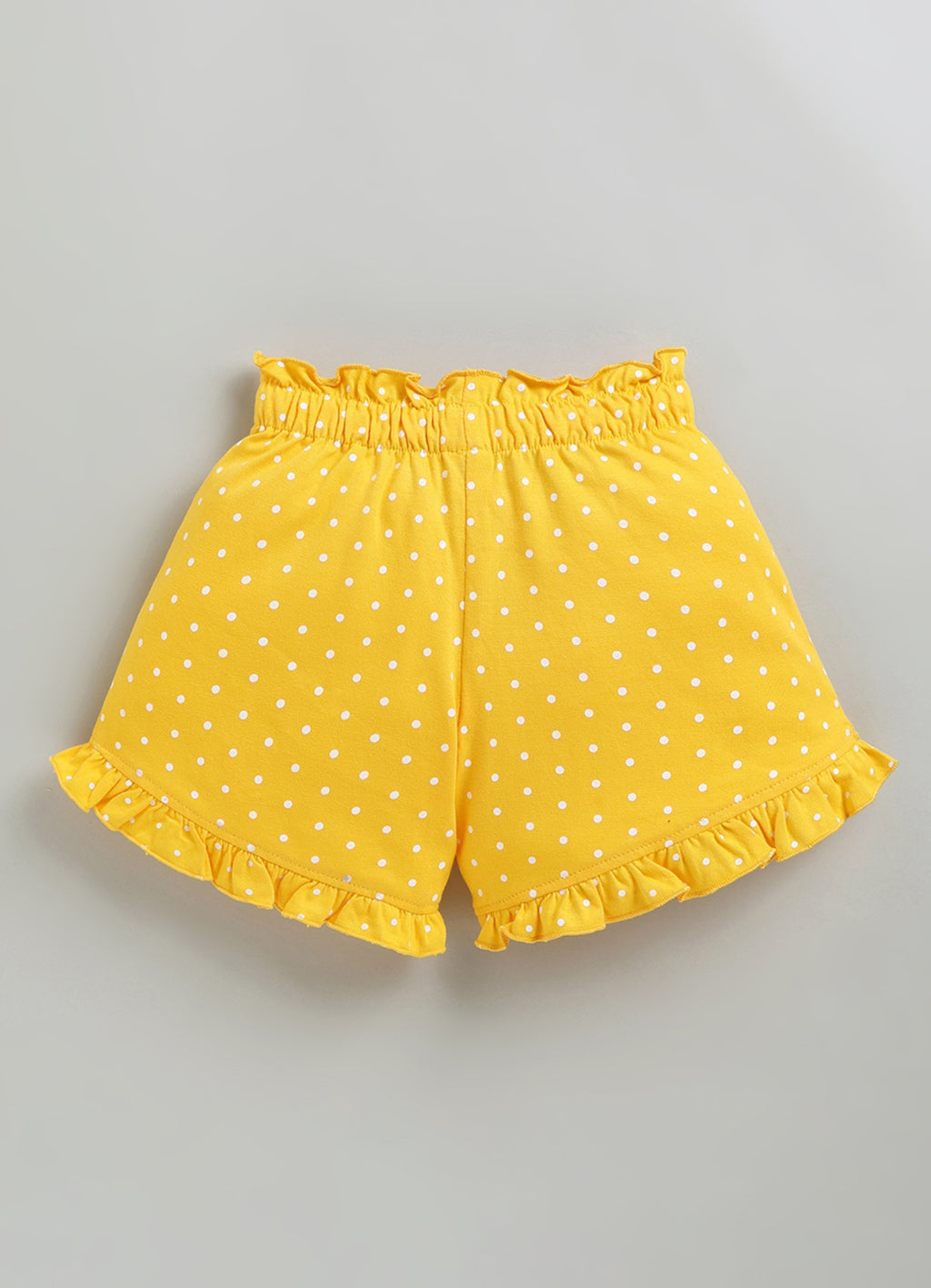 Polka Dot Ruffle Hem Short