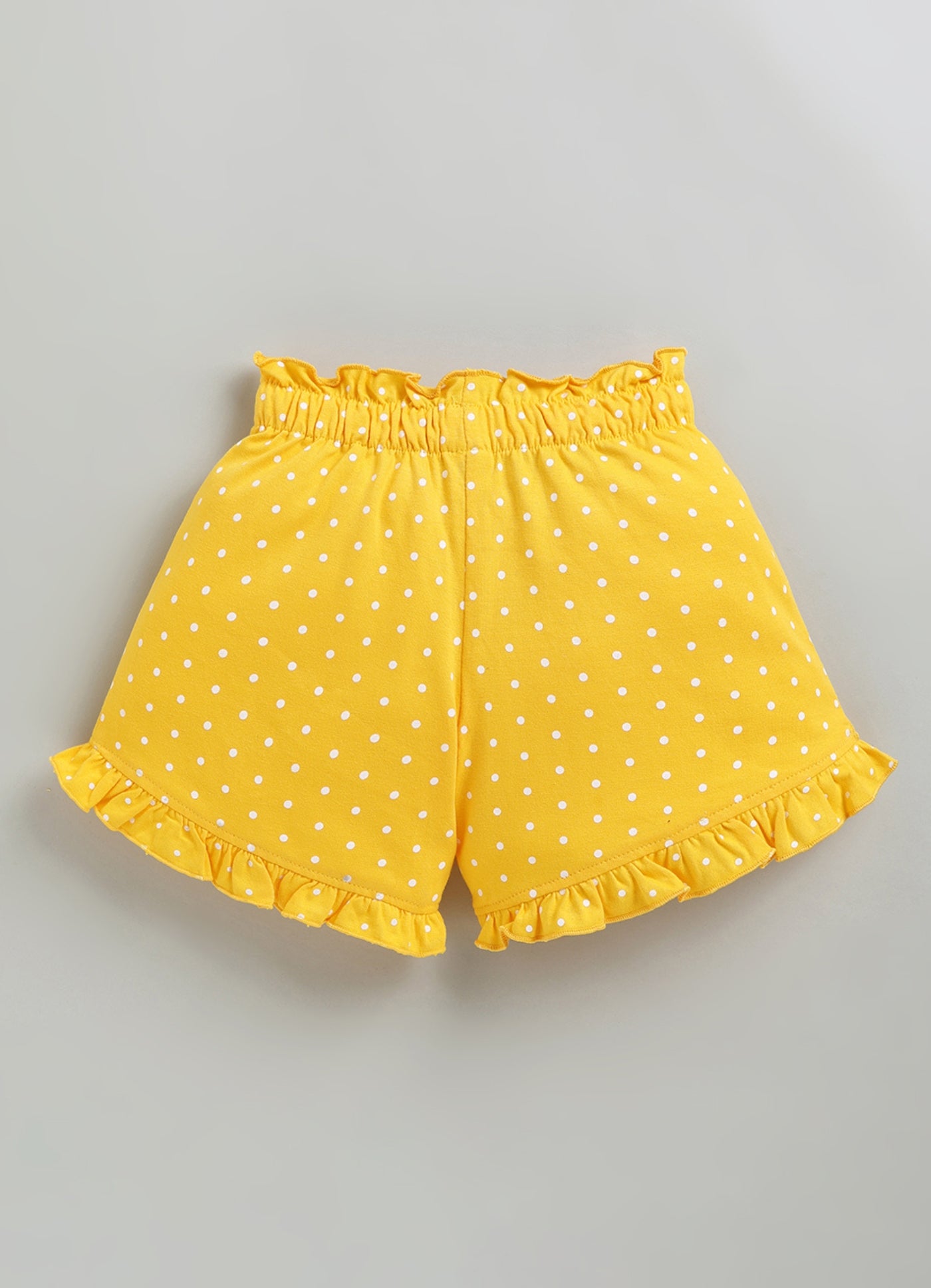 Polka Dot Ruffle Hem Short