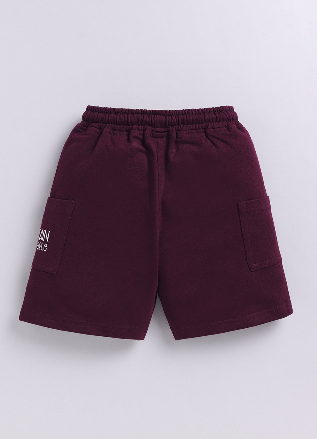 Cool Cargo Short with Typographic Detail