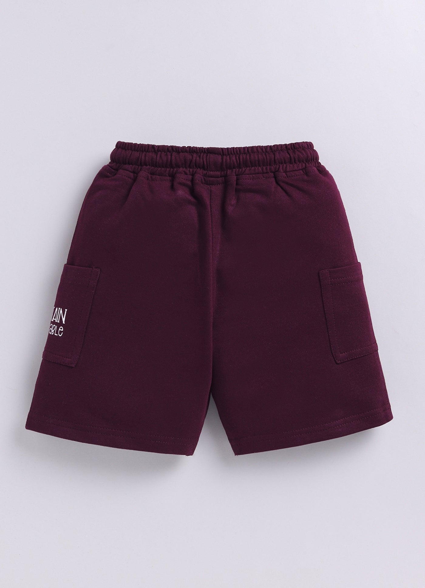 Cool Cargo Short with Typographic Detail