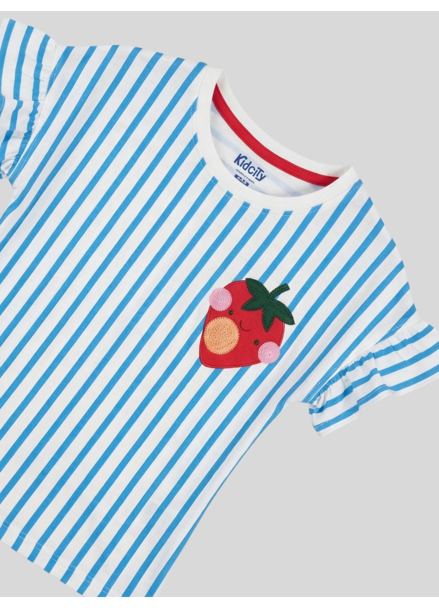 Nautical Stripe Strawberry Patch Top.