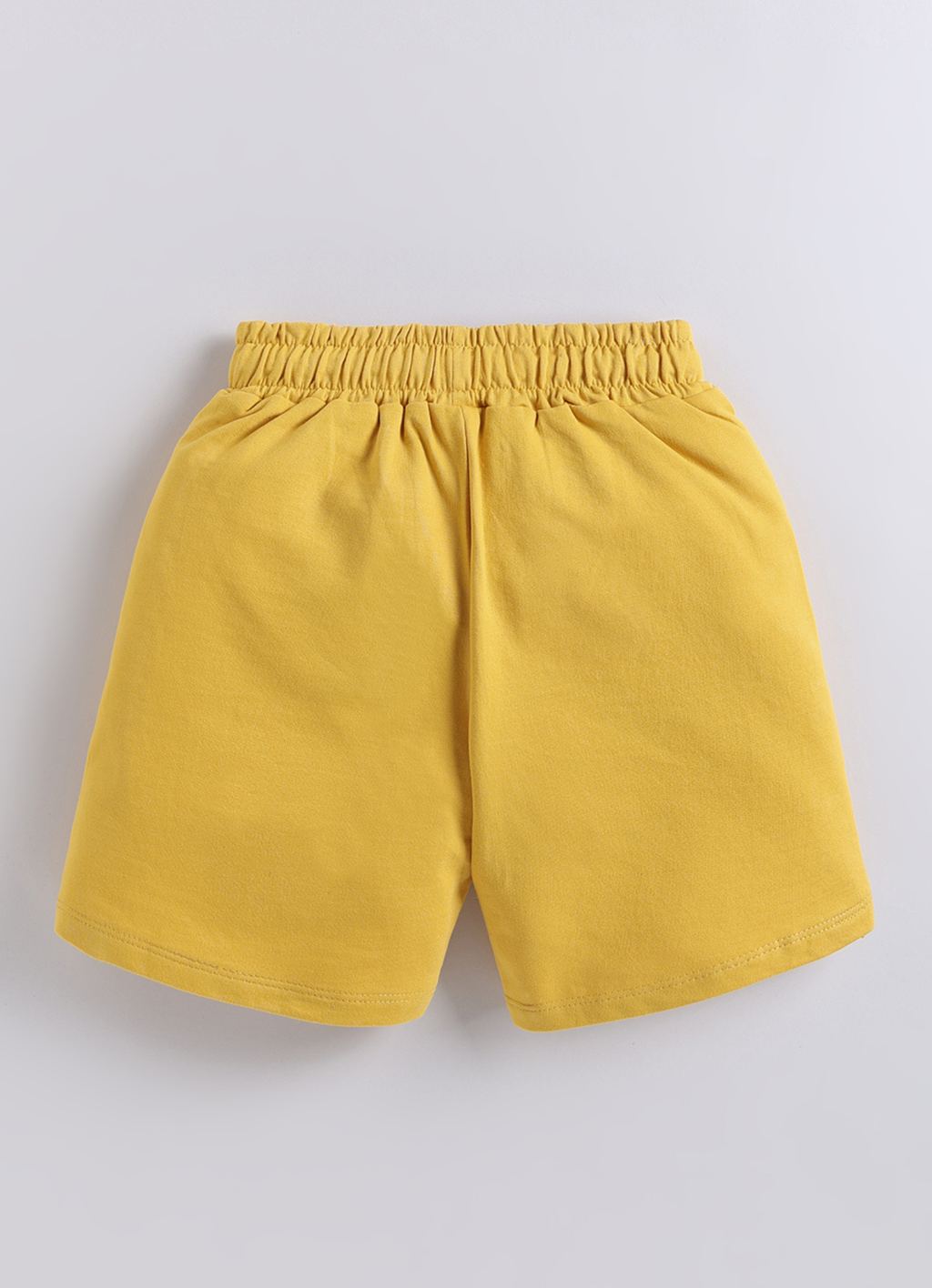 Girls Yellow "Stay Wild" Ruffled Shorts