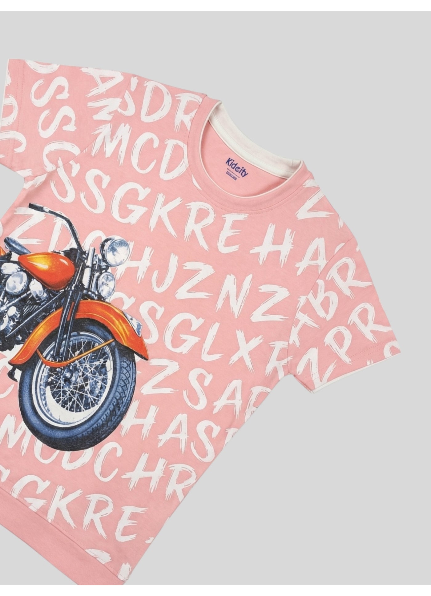 Motorcycle print Graphic T-Shirt