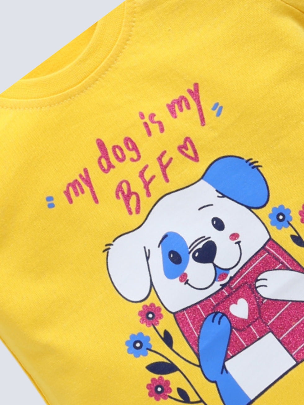 Owl & Dog BFF 2 Pc Printed Tops