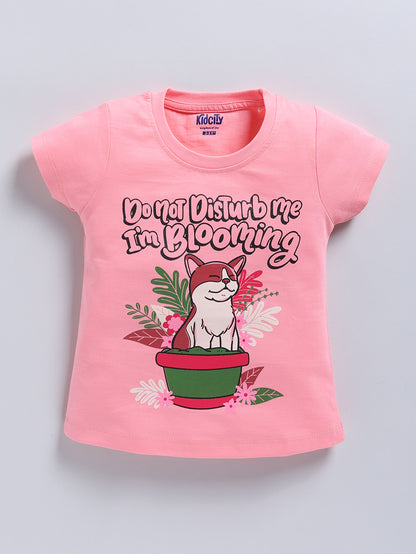 Blooming Dog & Butterfly 2 Pc Printed Tops
