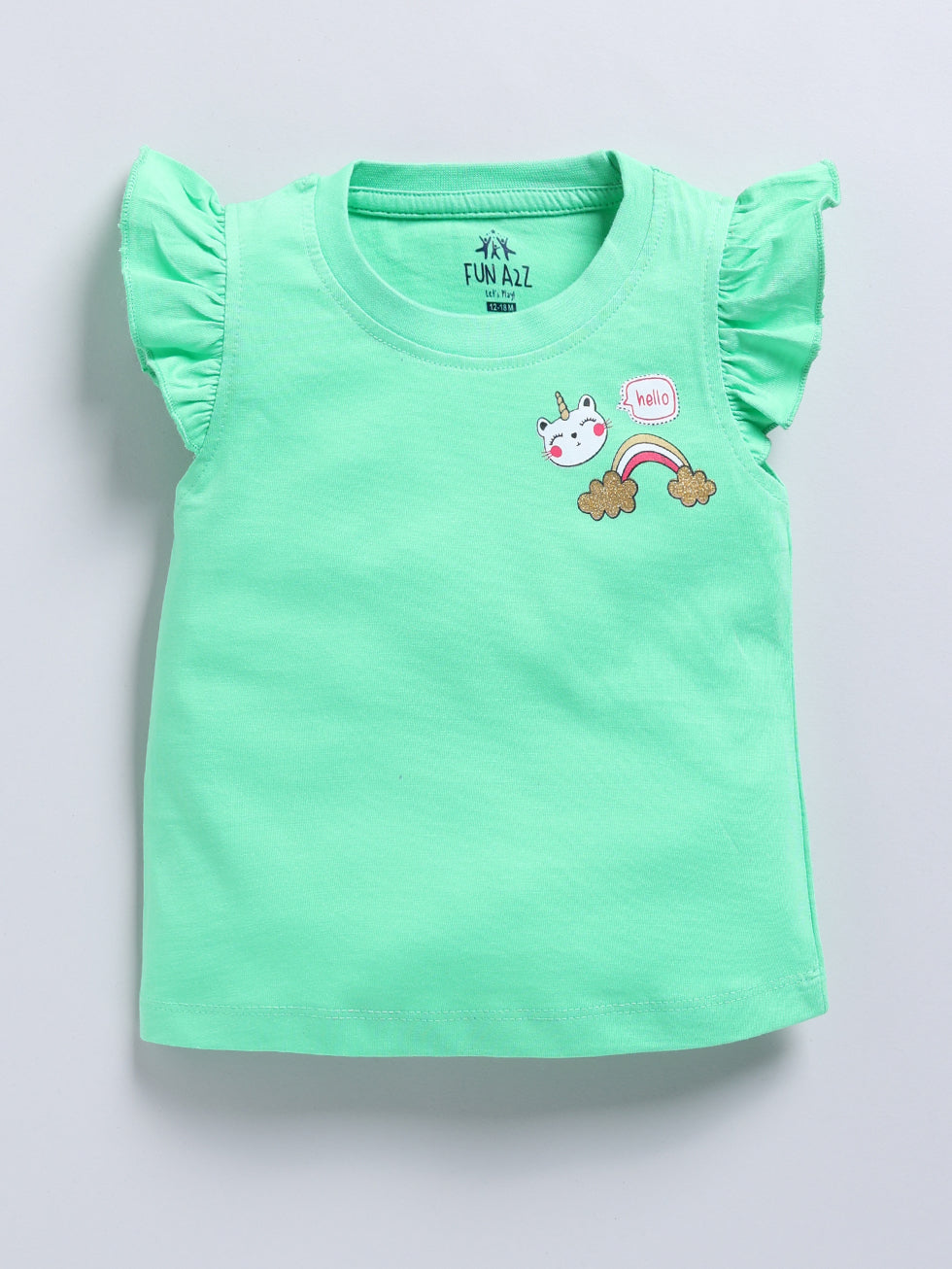 Unicorn & Rainbow 2 Pc Printed Tops
