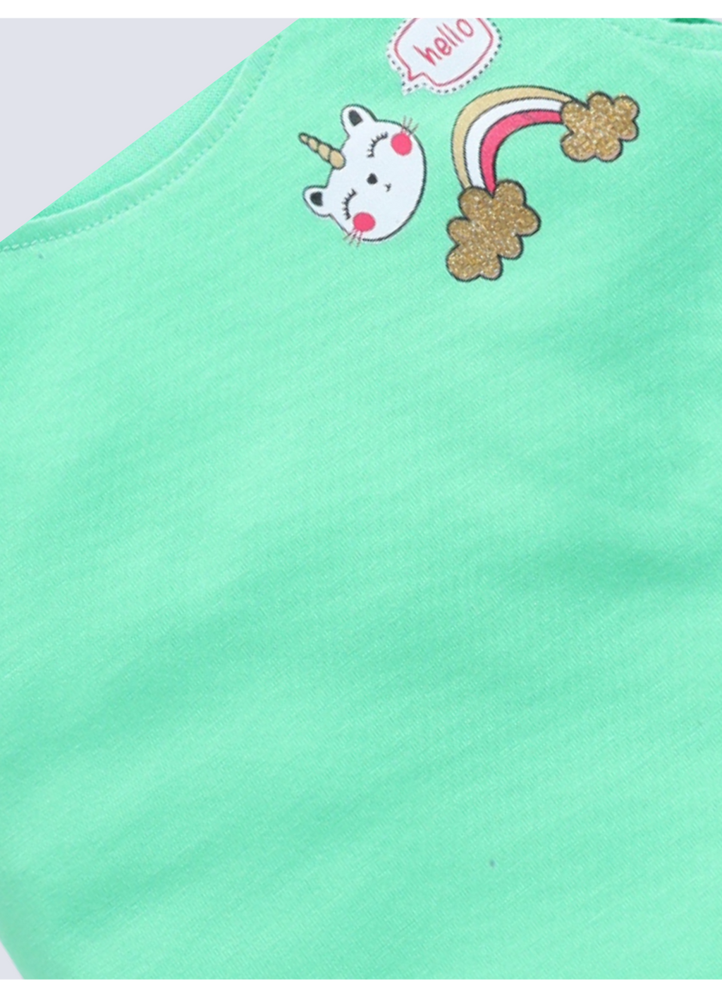 Unicorn & Rainbow 2 Pc Printed Tops